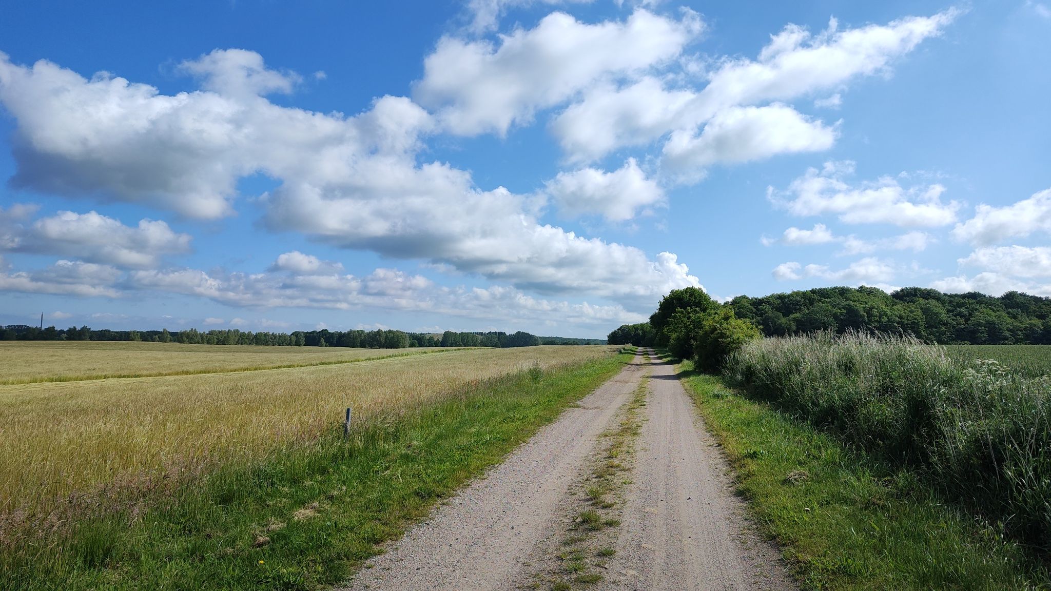 Unbefestigter Abschnitt, aber auch gut zu fahren....