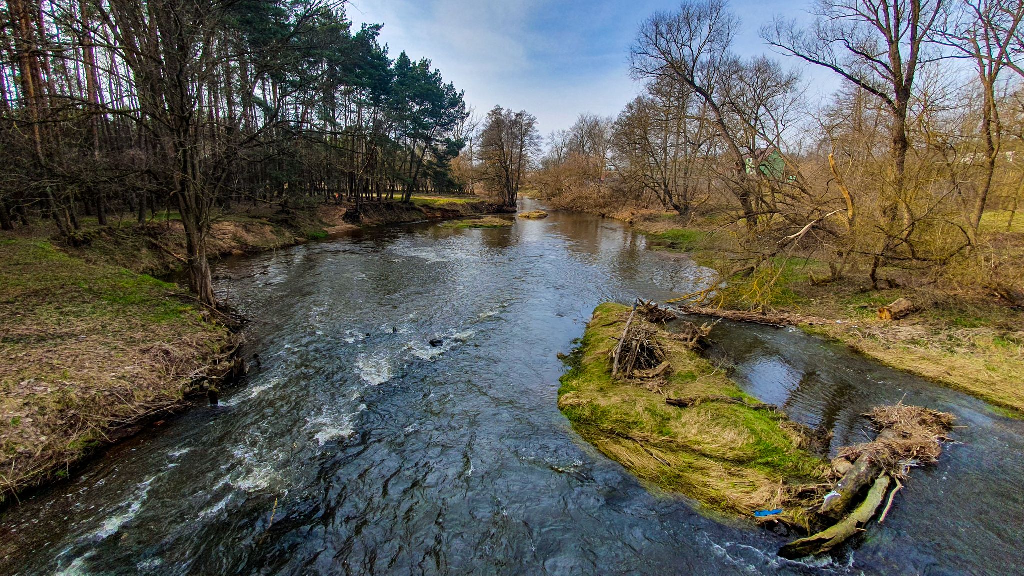 Świder z mostu na ulicy... Mostów :)