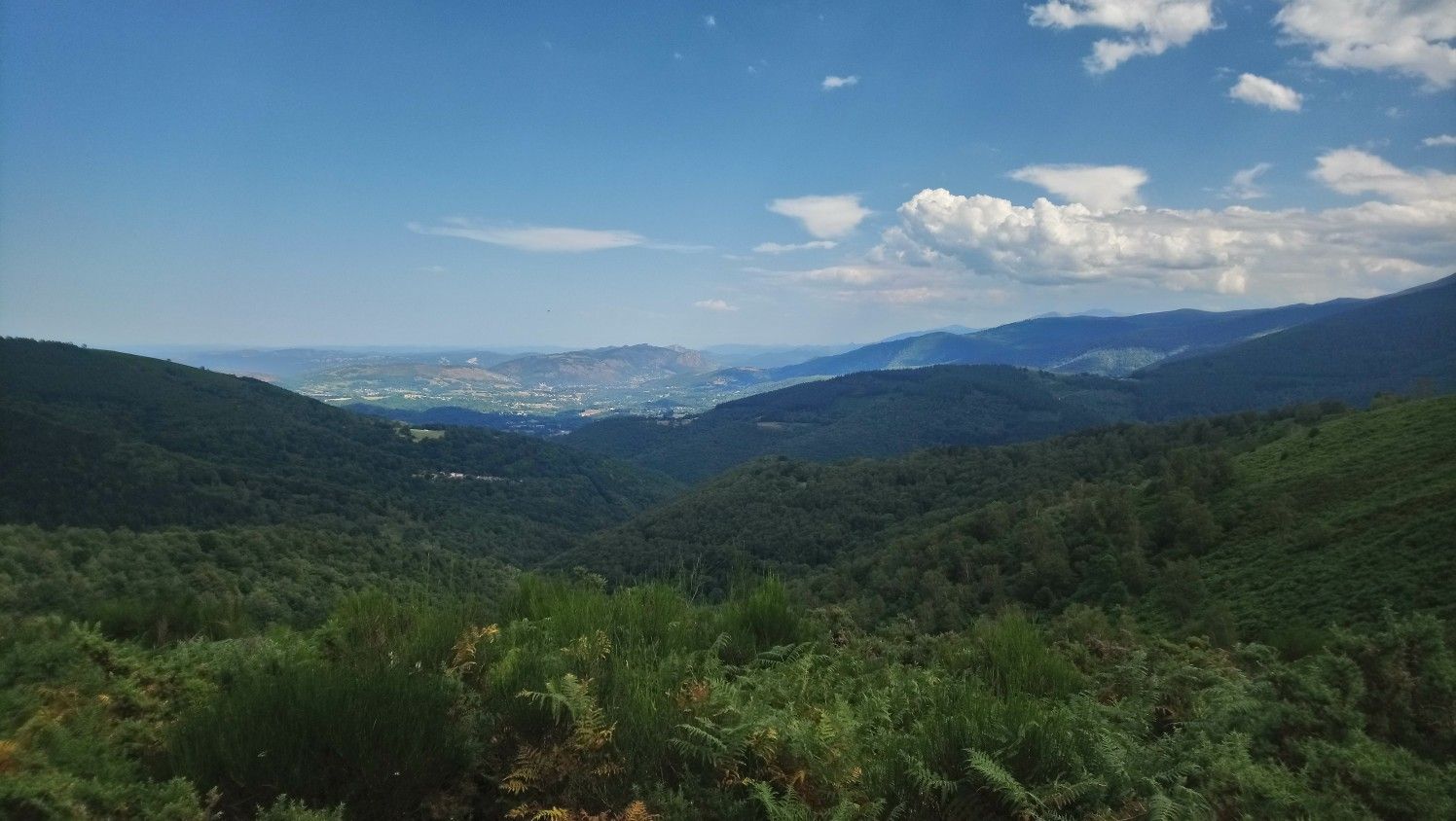 view at Foix from Col de Blazy 