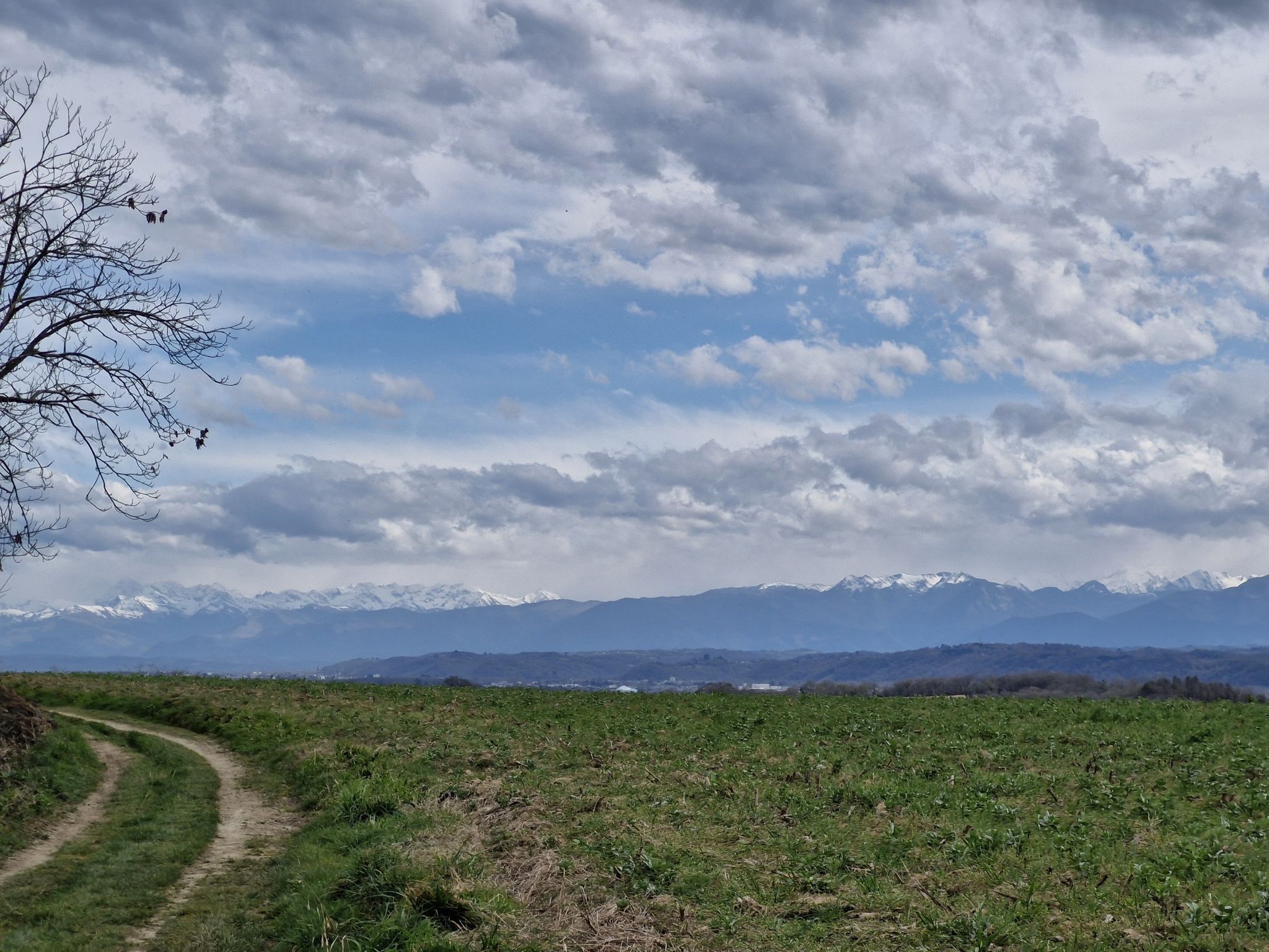Les Pyrénées barrant la pluie.