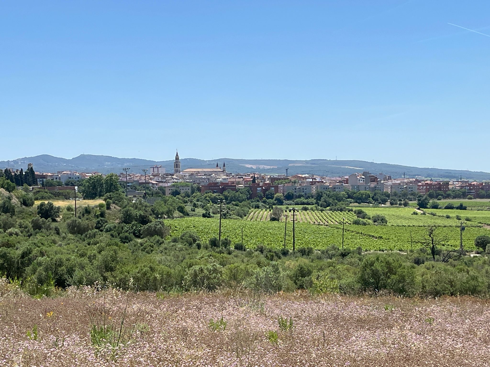 schöner Blick auf Vilafranca del Penedès