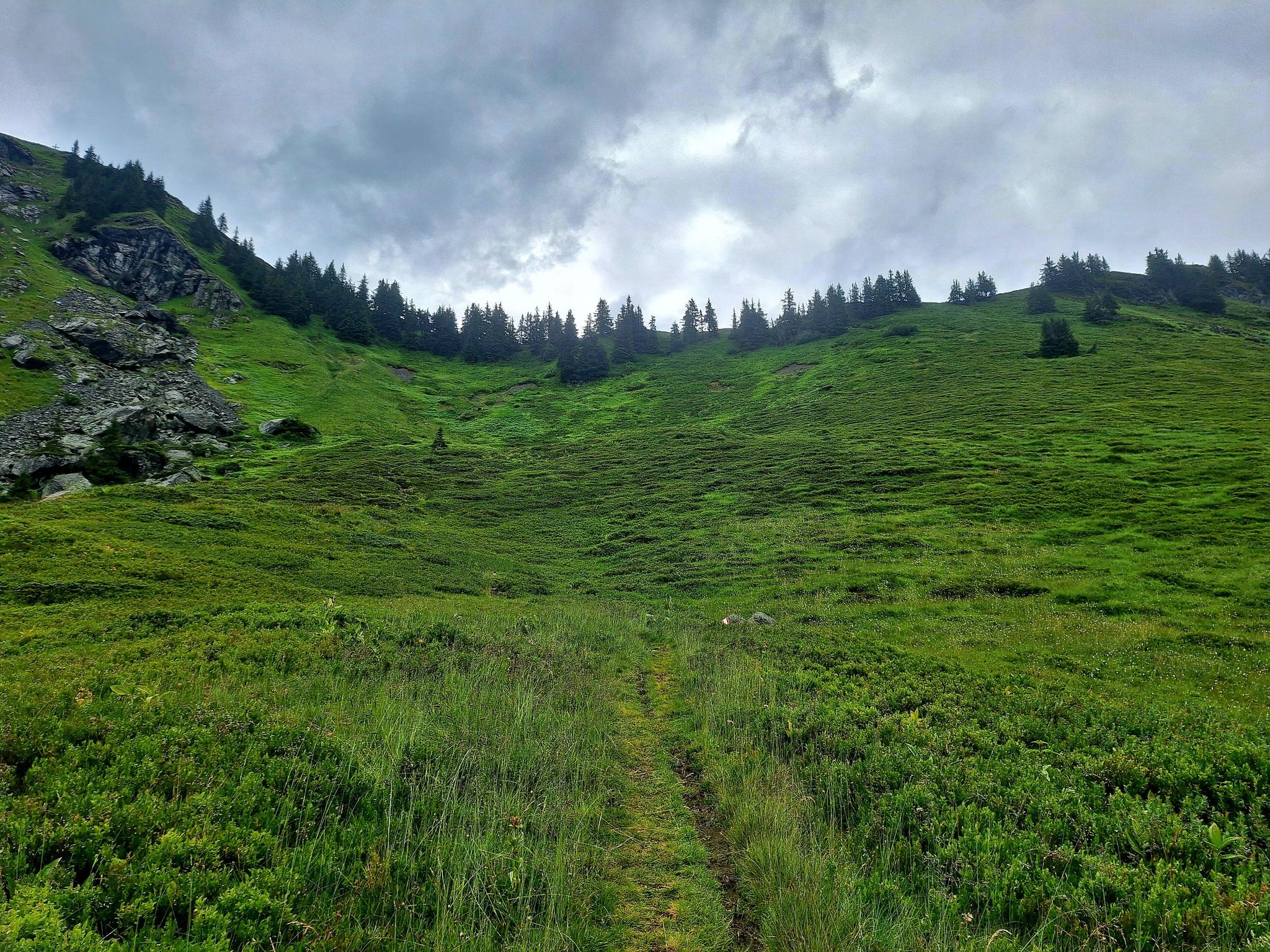 beim Aufstieg zum Bischofjoch