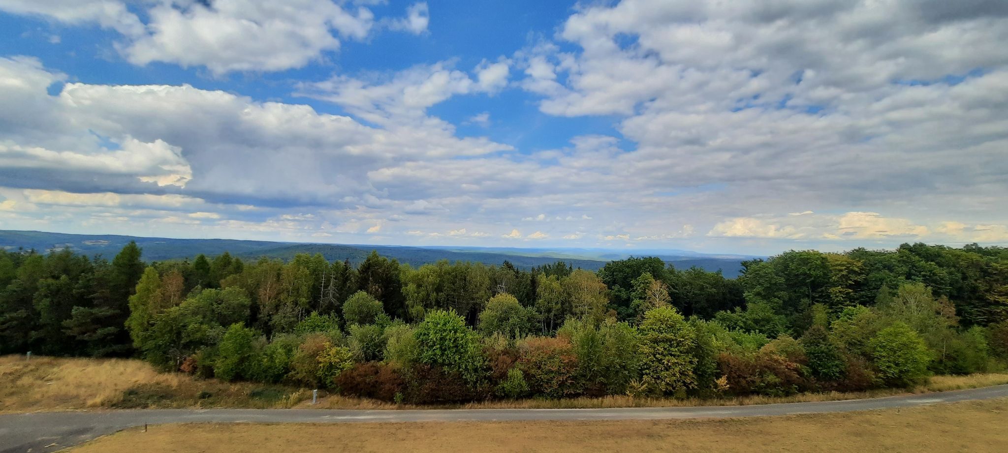 Blick über Spessart und Rhön