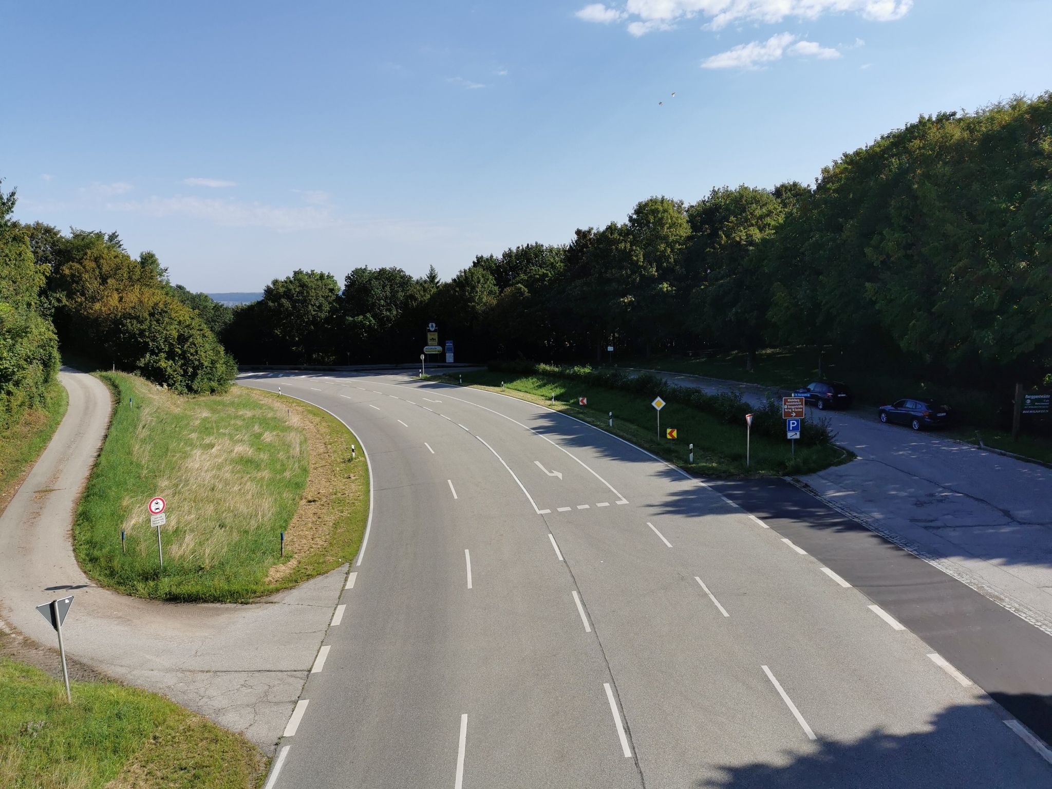 Radweg-Brücke über die B18 an der Mindelburg