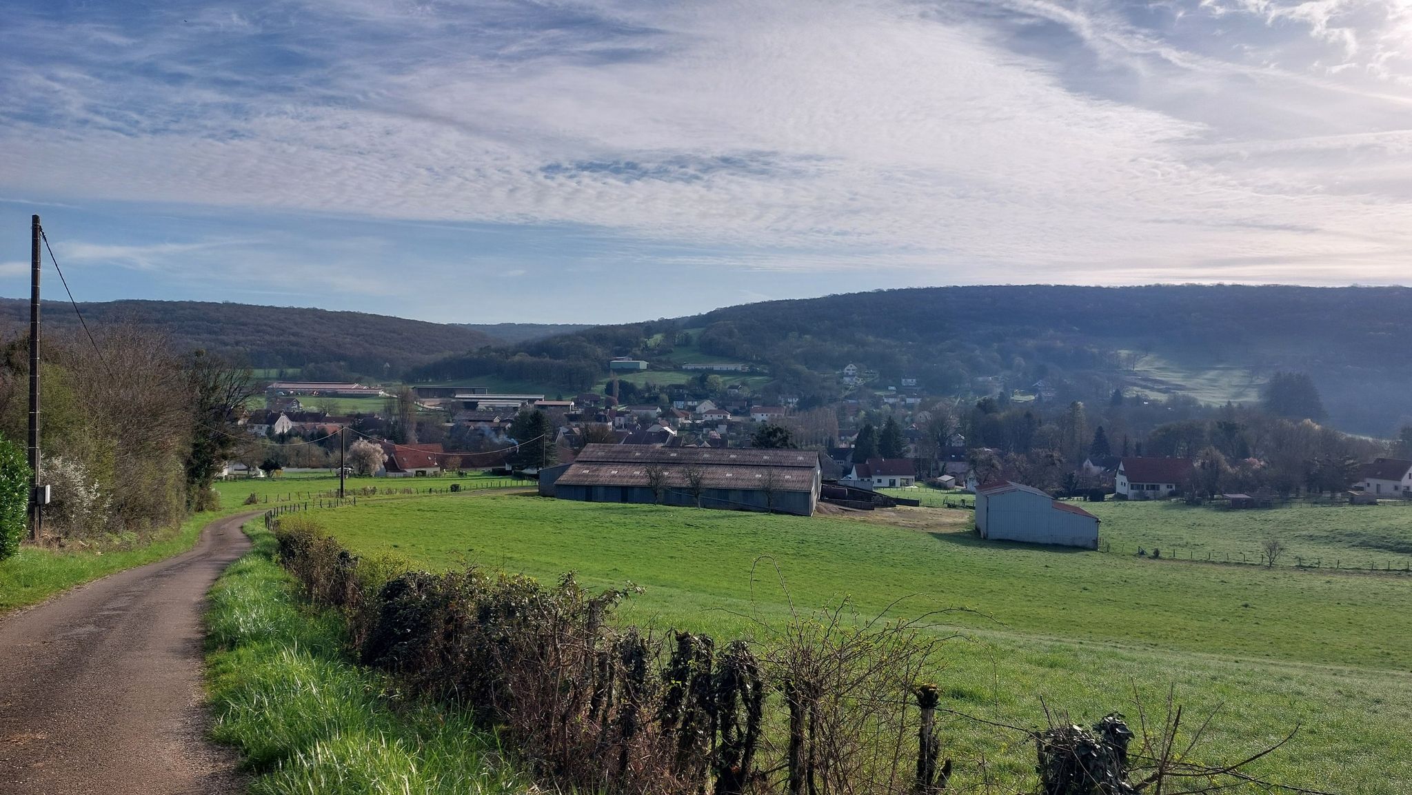Blick zurück auf Maizières