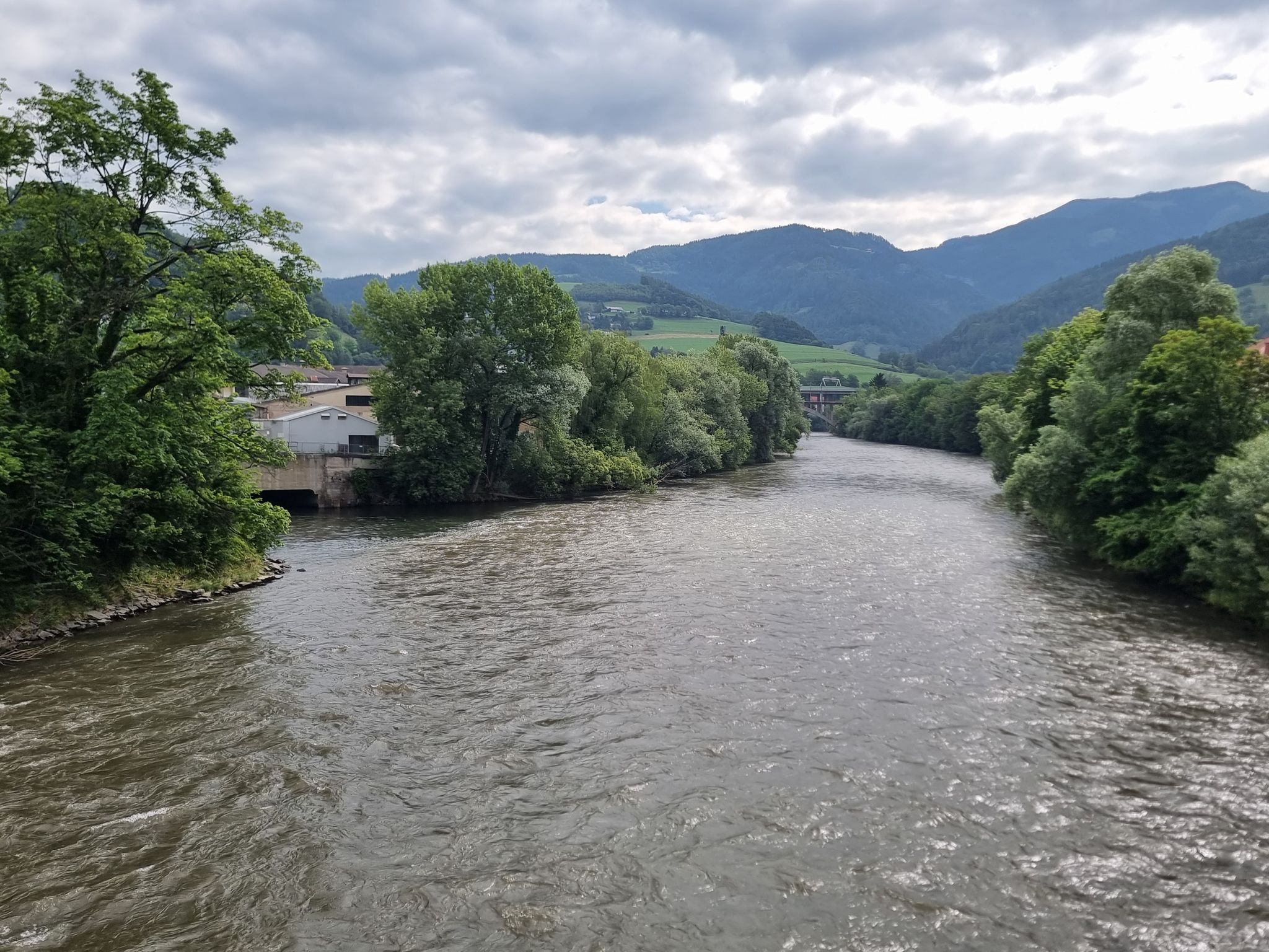 Zusammenfluss Mürz / Mueller in Bruck