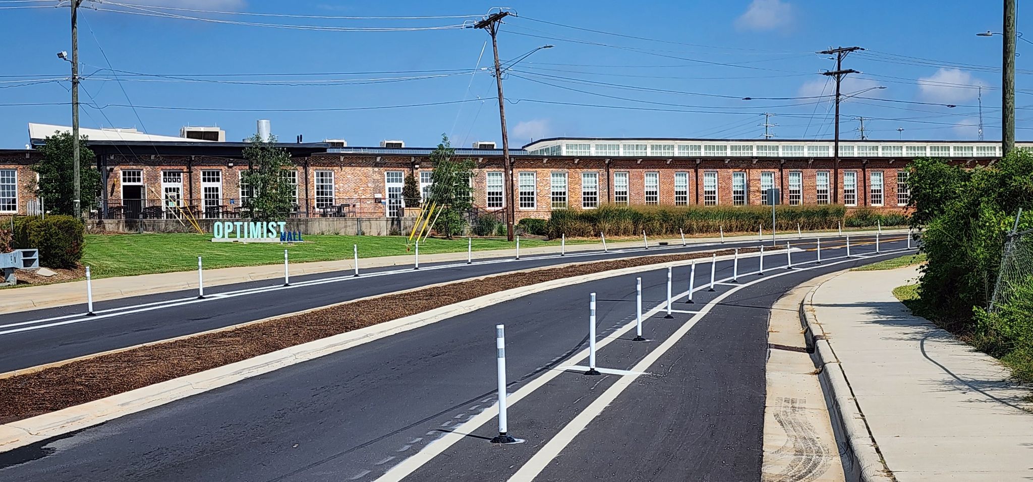 Optimist Hall and New bike lanes on Parkwood Ave. !