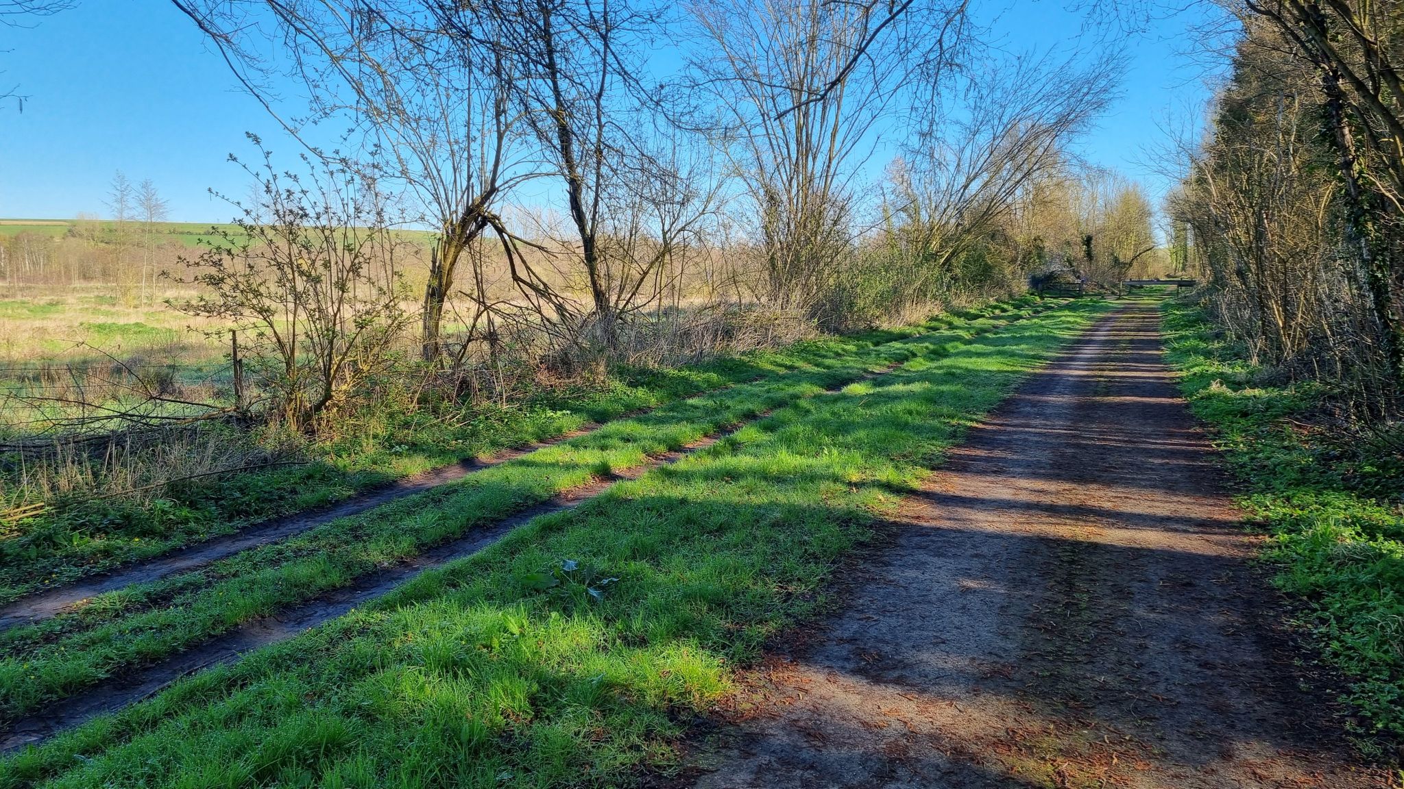 La véloroute passe dans des zones marécageuses mais c'est pratiquable / The cycle route passes through marshy areas but it's passable
