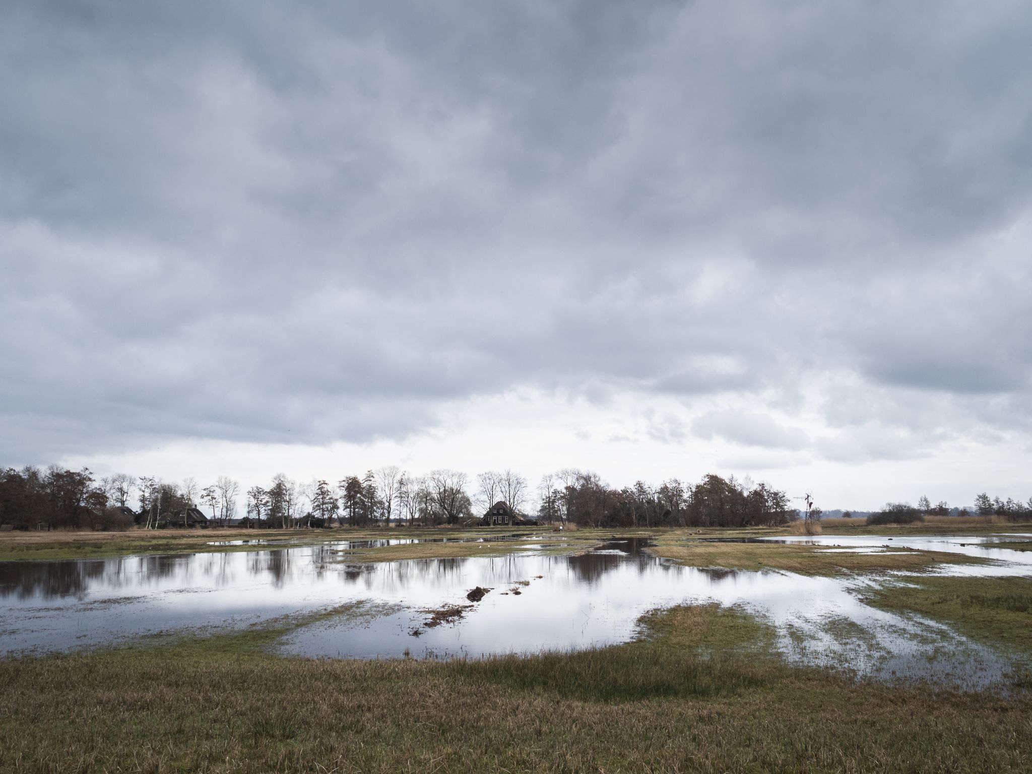 Daring winter skies but luckily no rain.