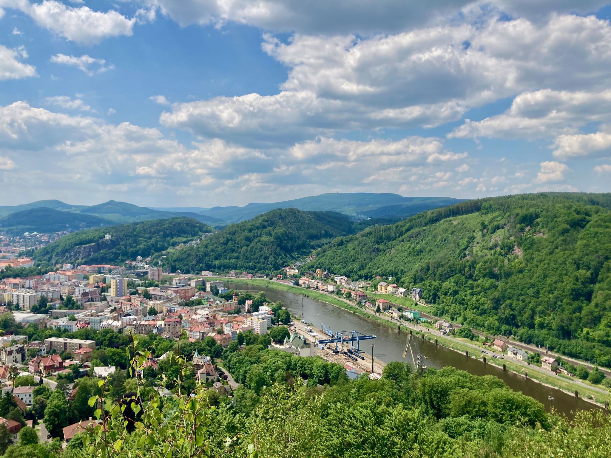 Kaiseraussicht auf die Deciner Neustadt
