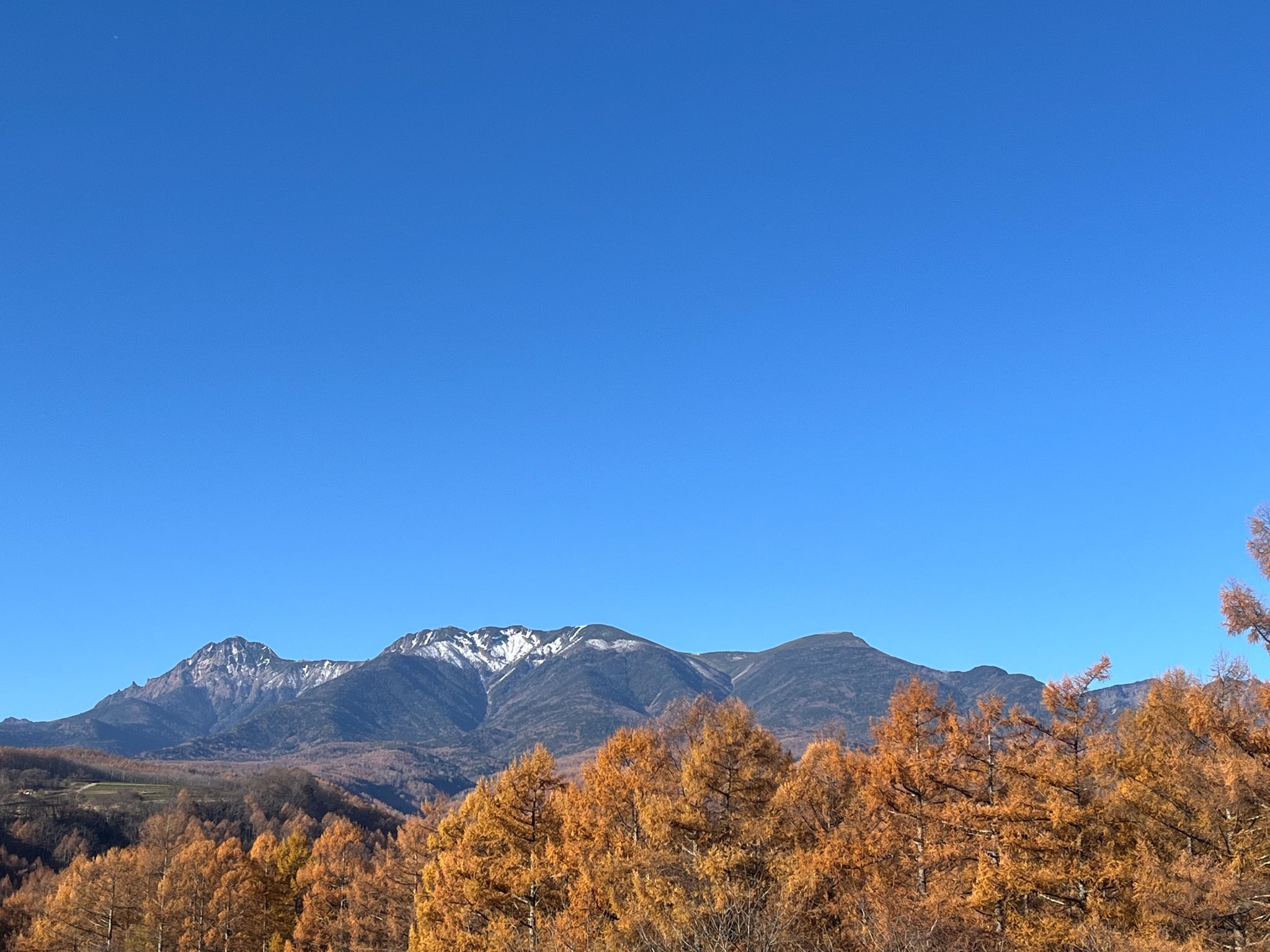 View of the Yatsugatake mountain range