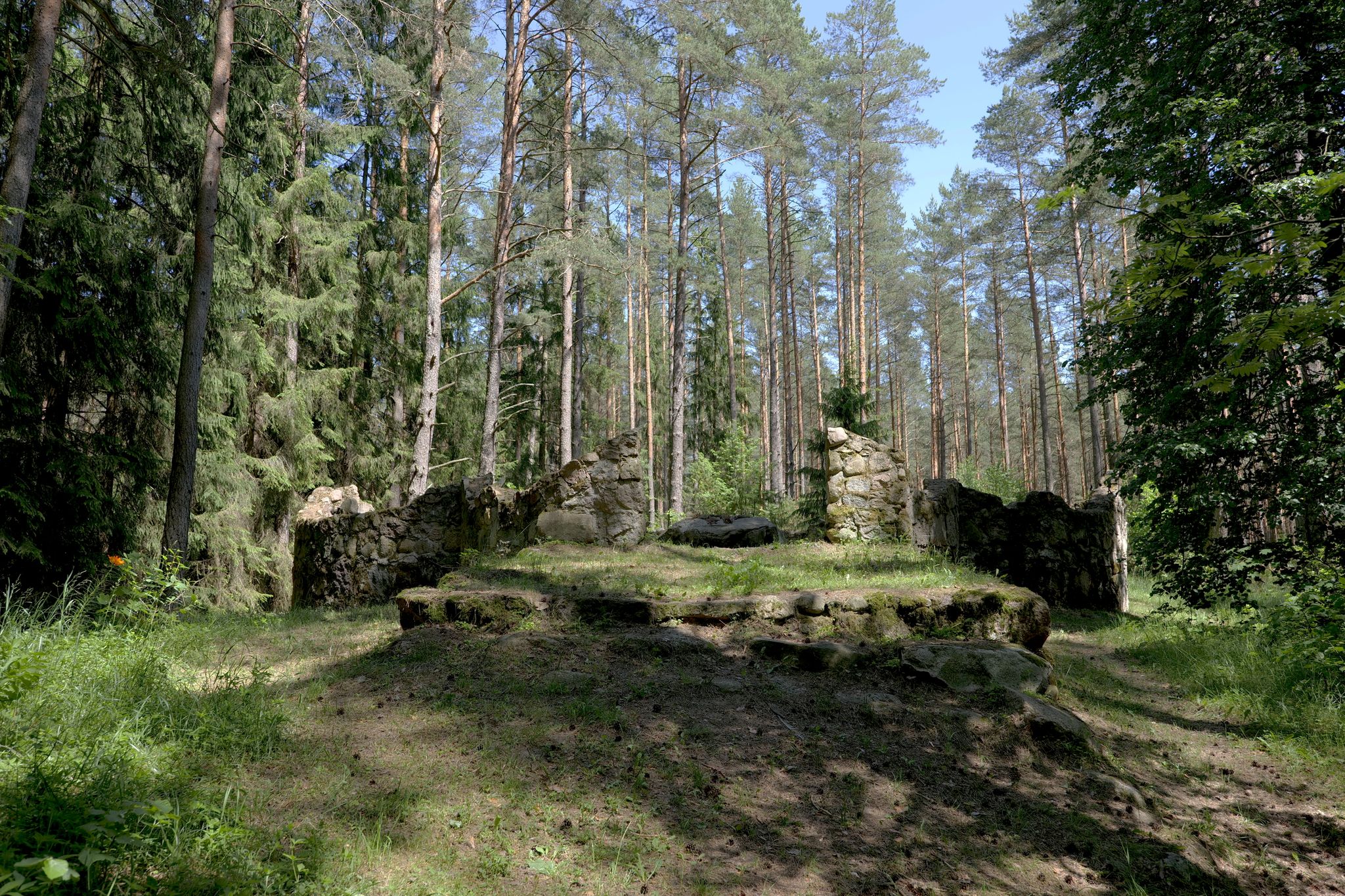 "Monoteistyczna Świątynia Świata", wejście od strony ścieżki.