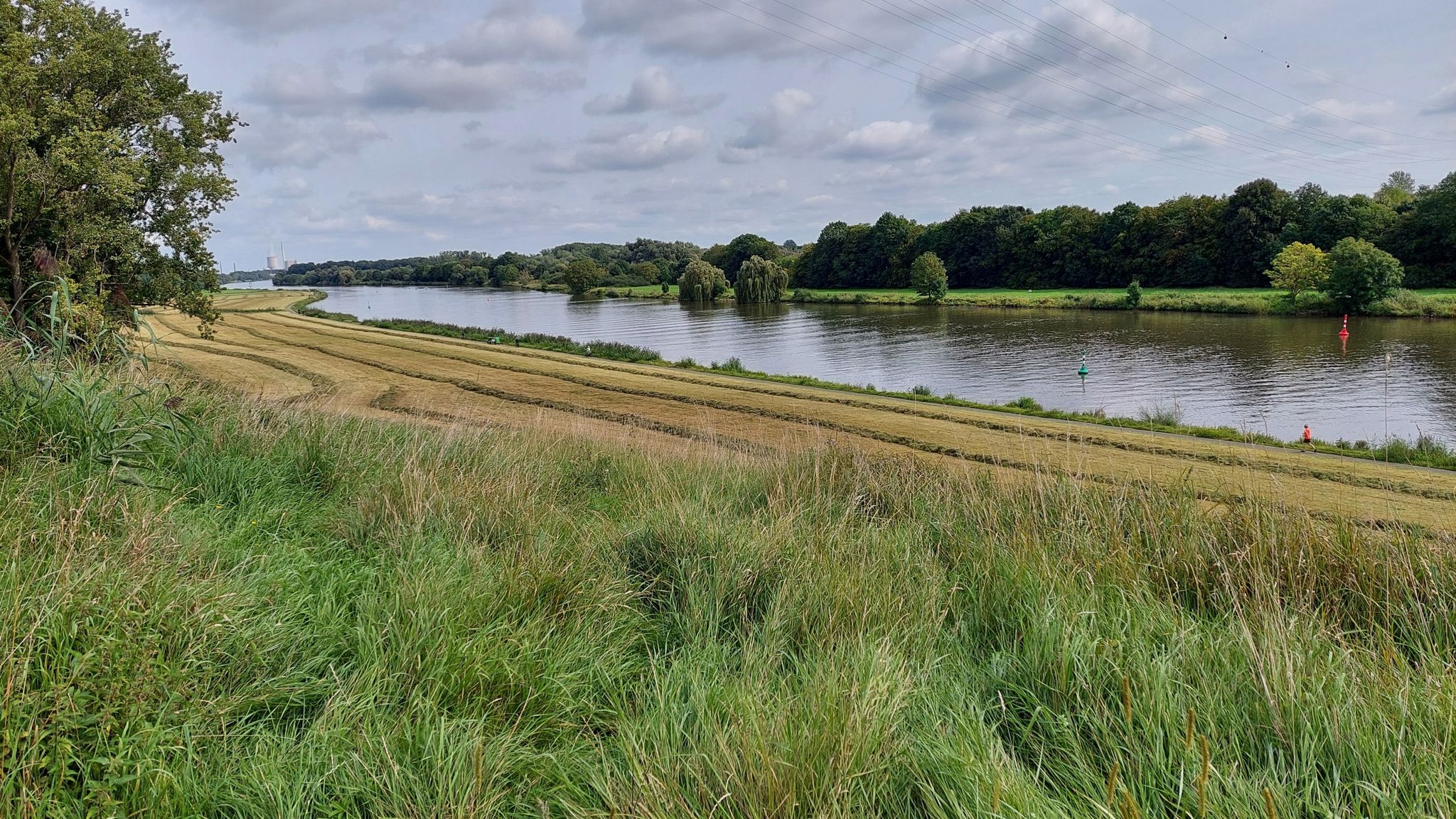 die Weser oberhalb von der Valentins Mühle