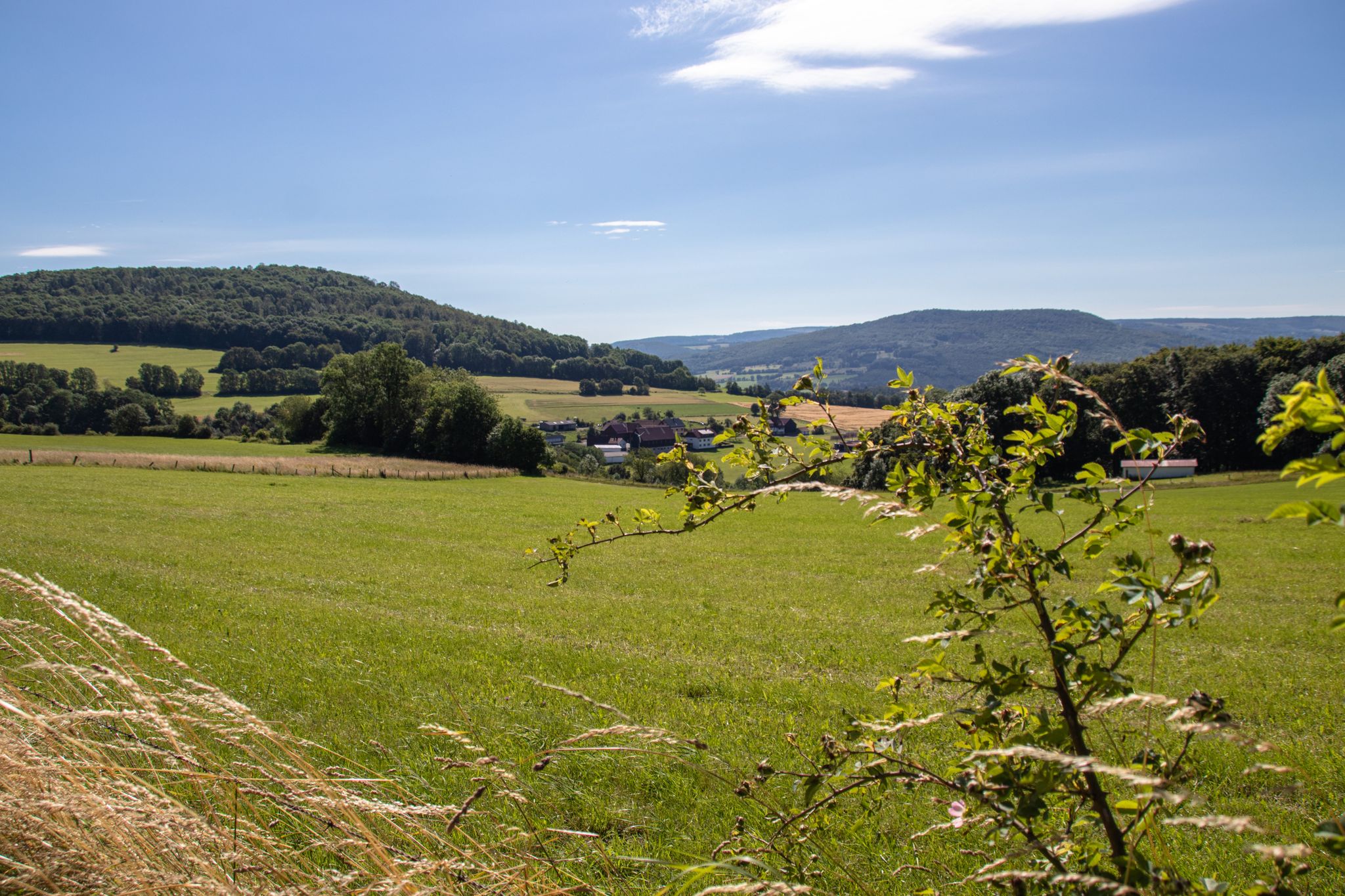 Blick auf den Weiler Boxberg