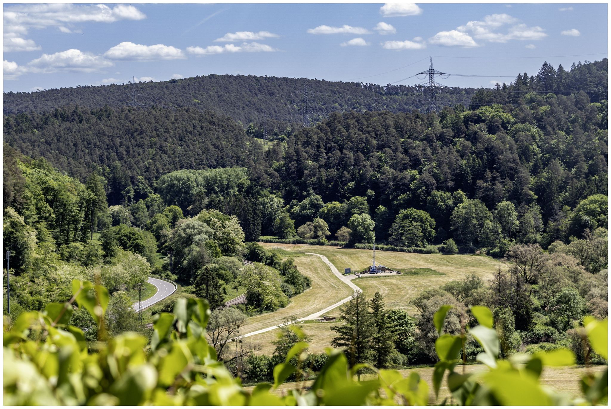 Blick von Burg Ramstein ins Umland