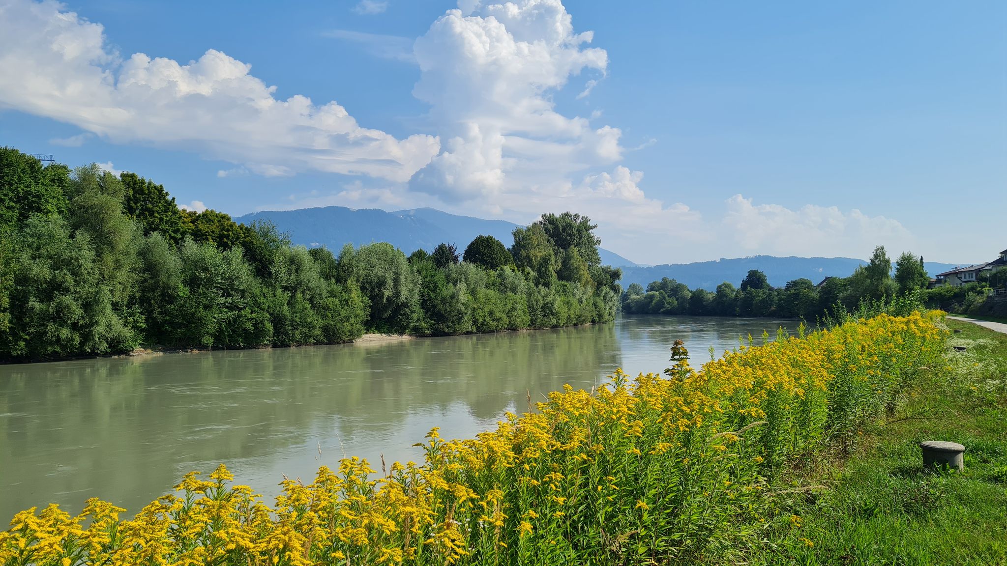 die Drau in Villach