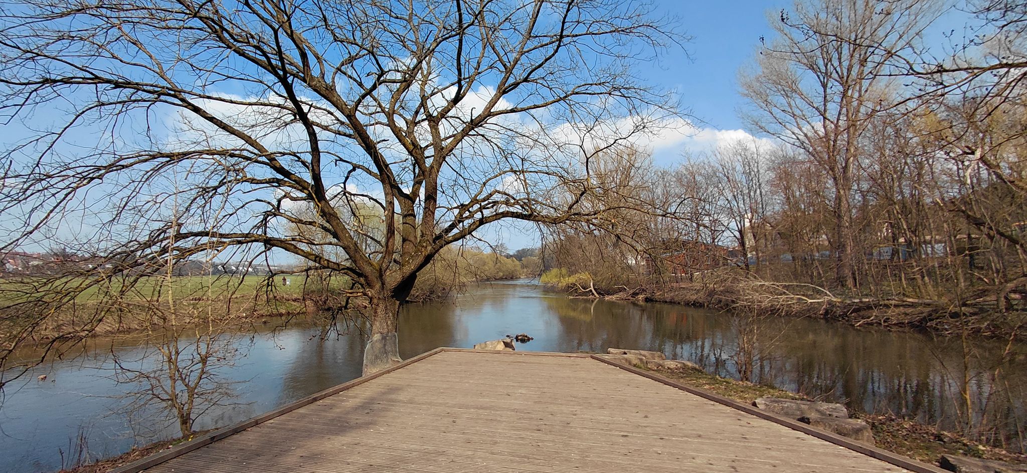 Pegnitz-Rednitz Mündung zur Regnitz
