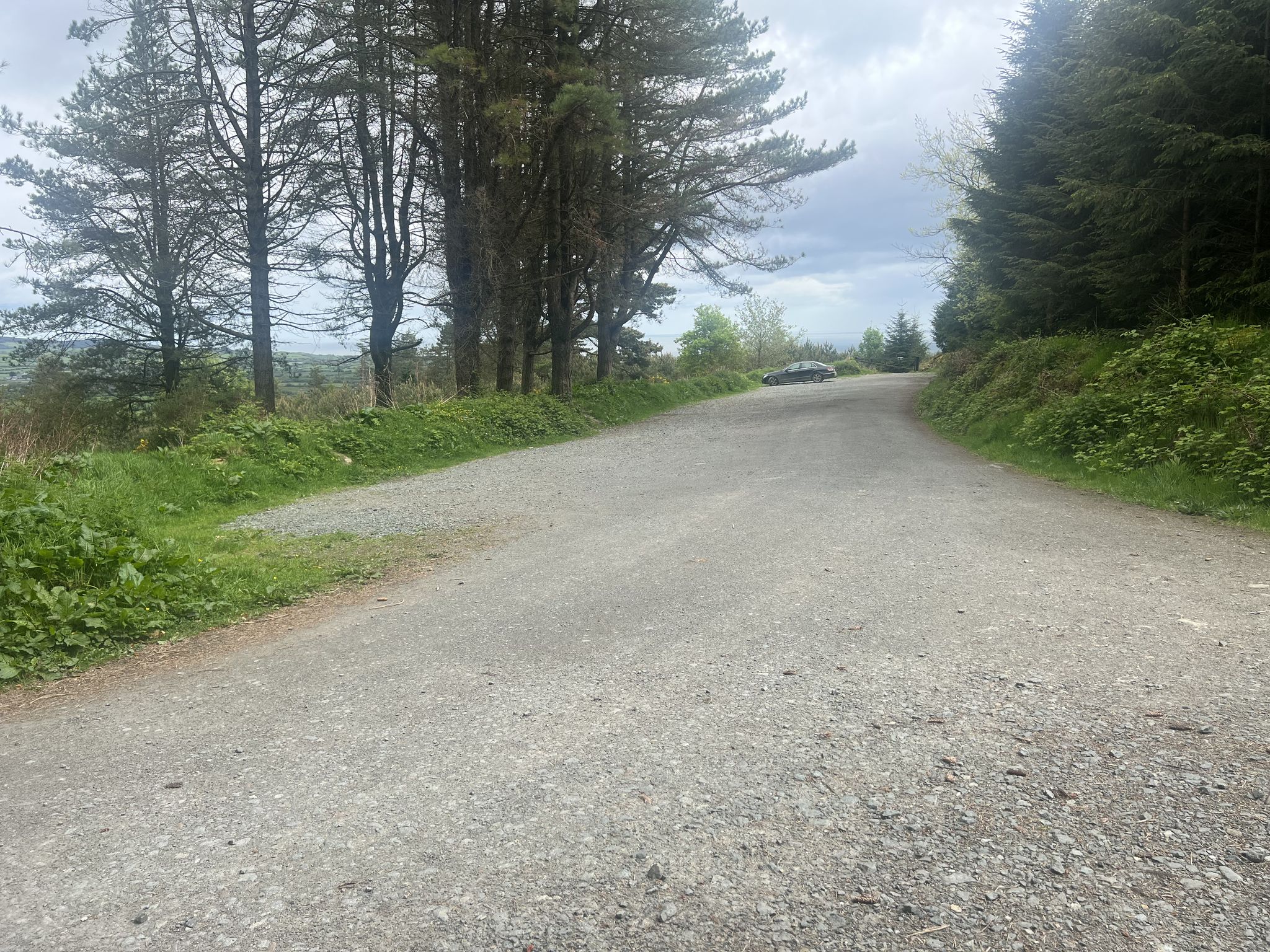 2nd car park a short way up the track built for mountain bikers.