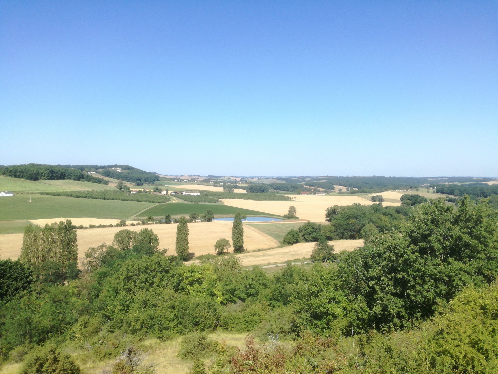 Uitzicht vanaf de Bastide