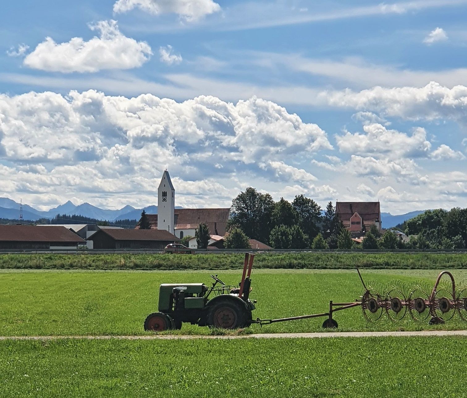 Blick nach Unterthingau