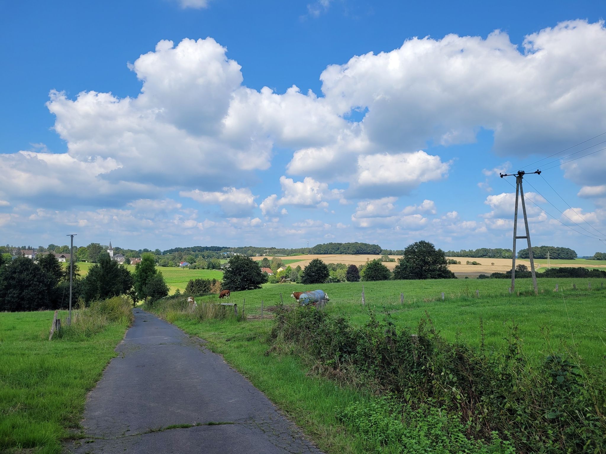 Das Tal des Hoberbachs ist noch zu durchqueren.