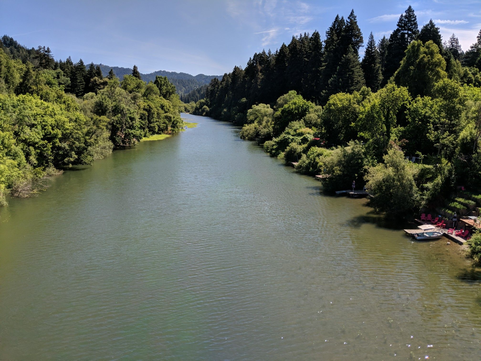 The Russian River bridge