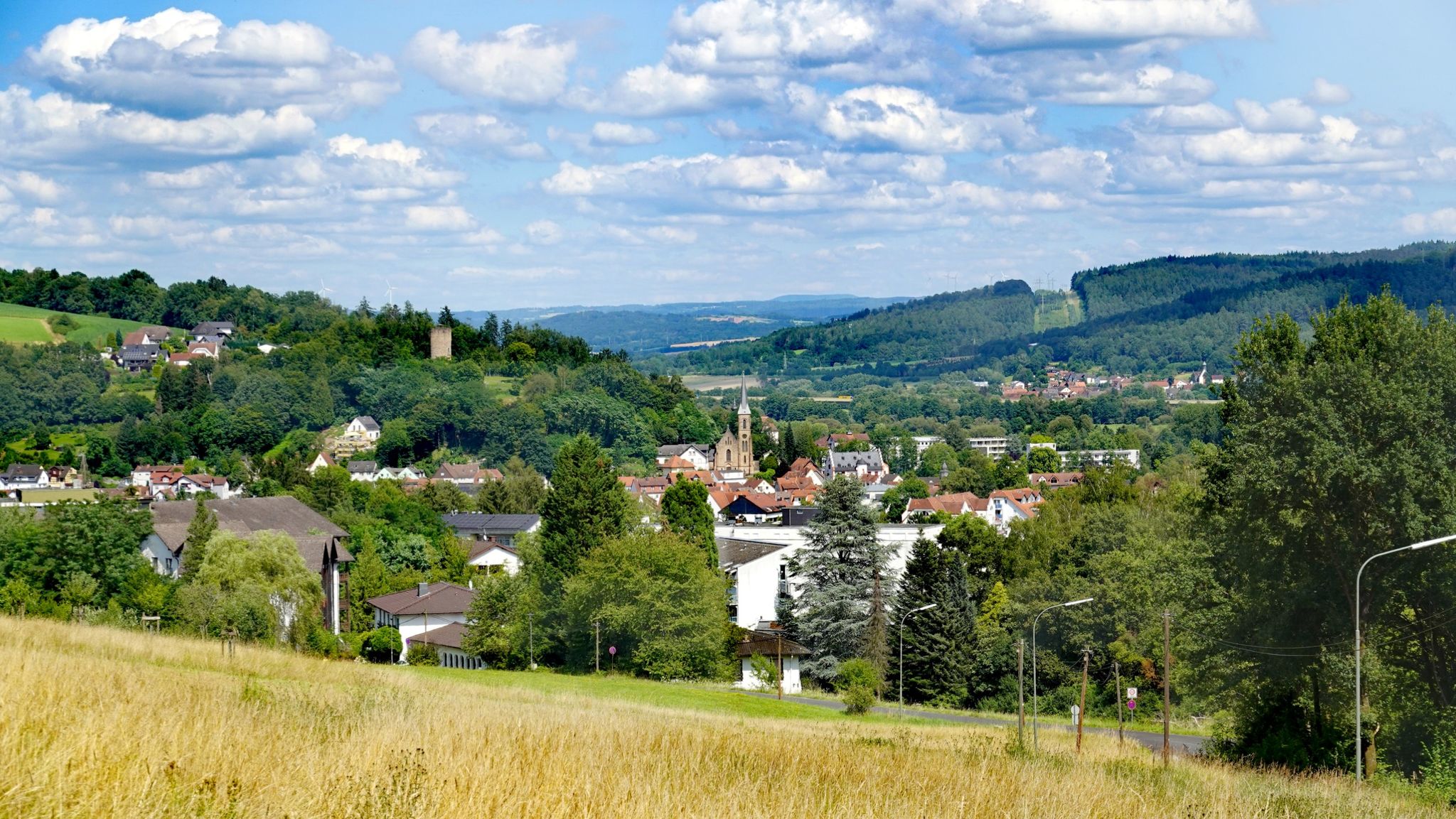Auf dem wunderschönen Panoramaweg zurück zur Klinik