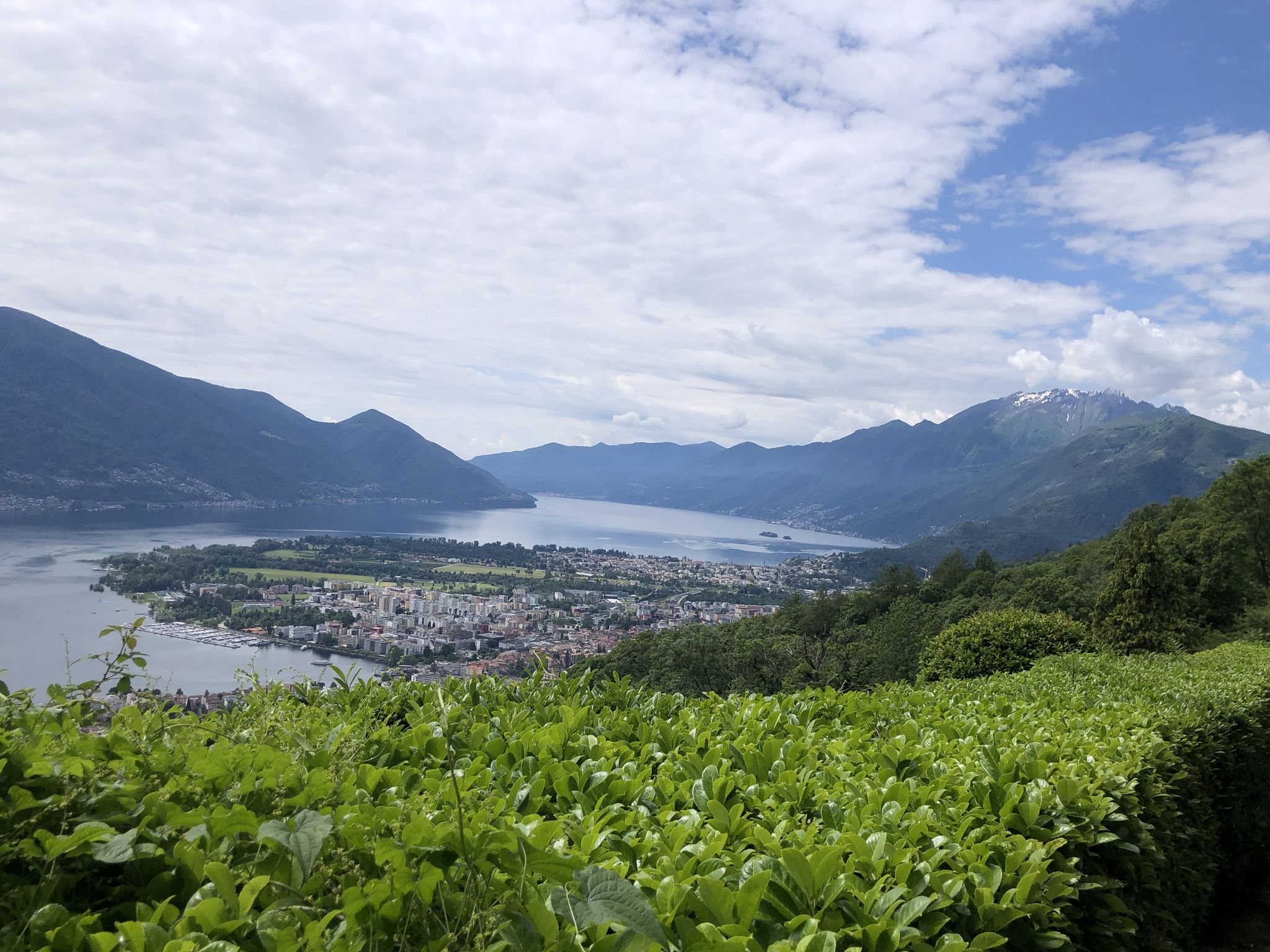 Sentiero Collina alto, Blick aufs Maggiadelta
