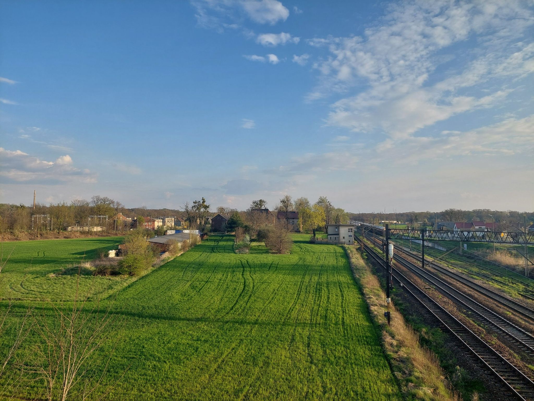Nędza, widok na linię 151.