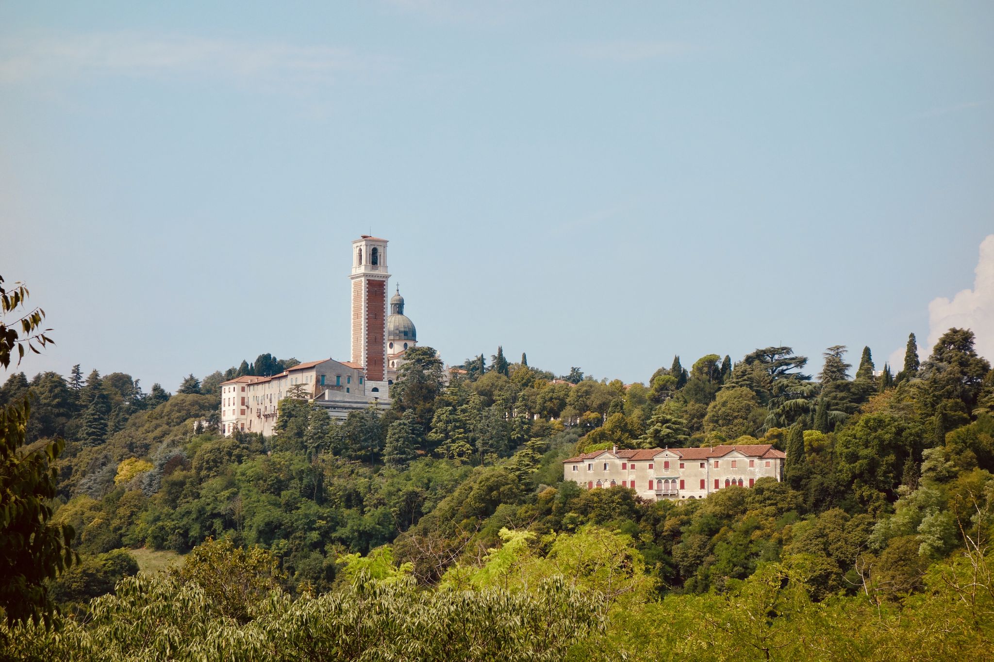 Schöne Sicht auf Sanctuario de Monte Berico