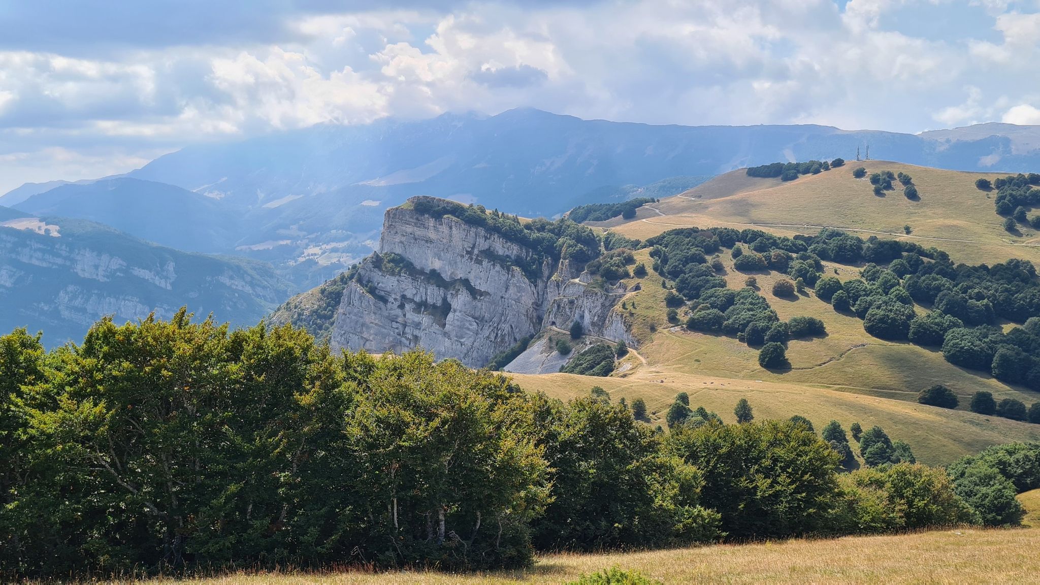 Blick auf Corno della Paura - da waren wir vorhin oben 🙂