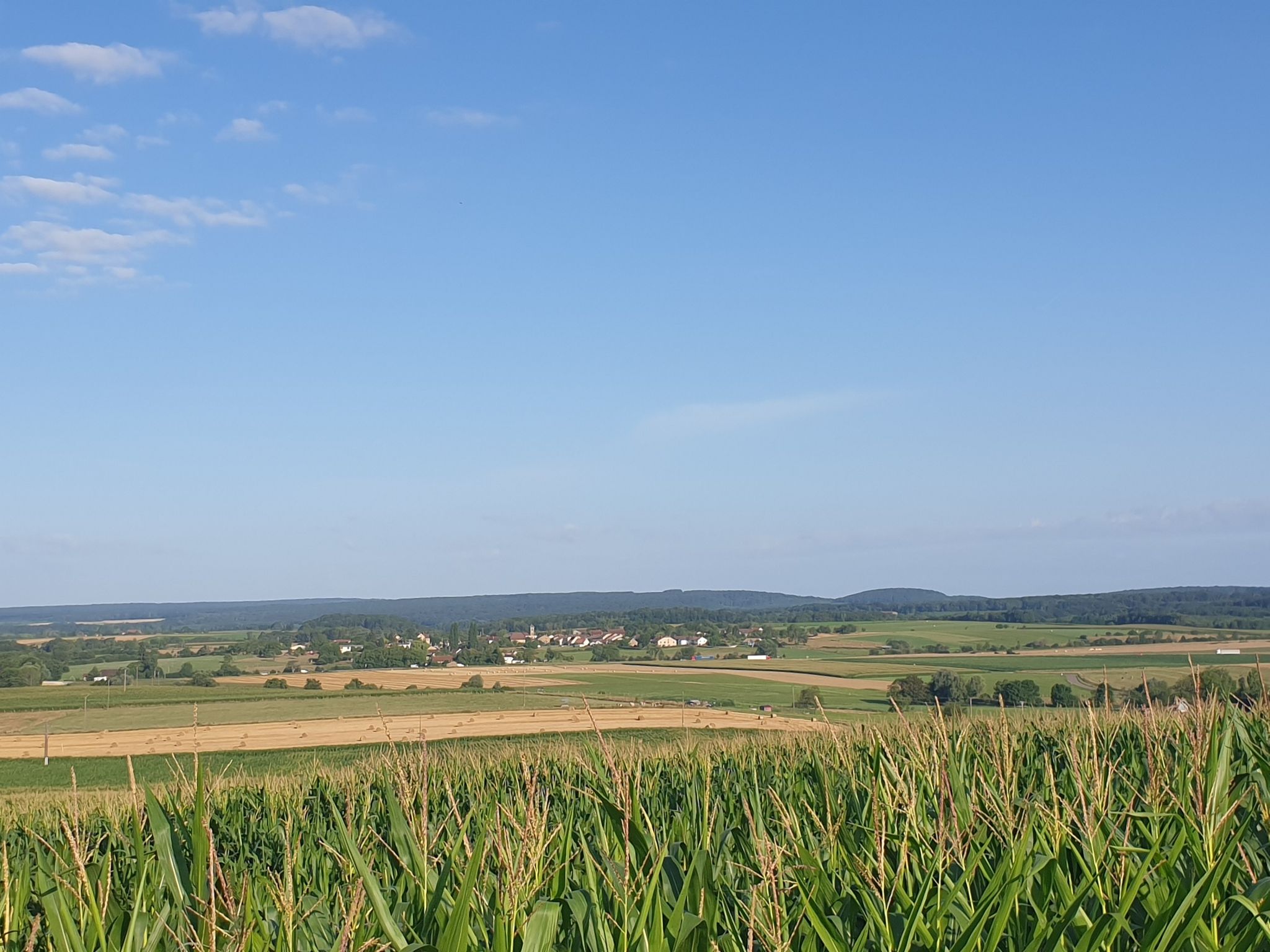 Servigney, vue depuis Genevrey.