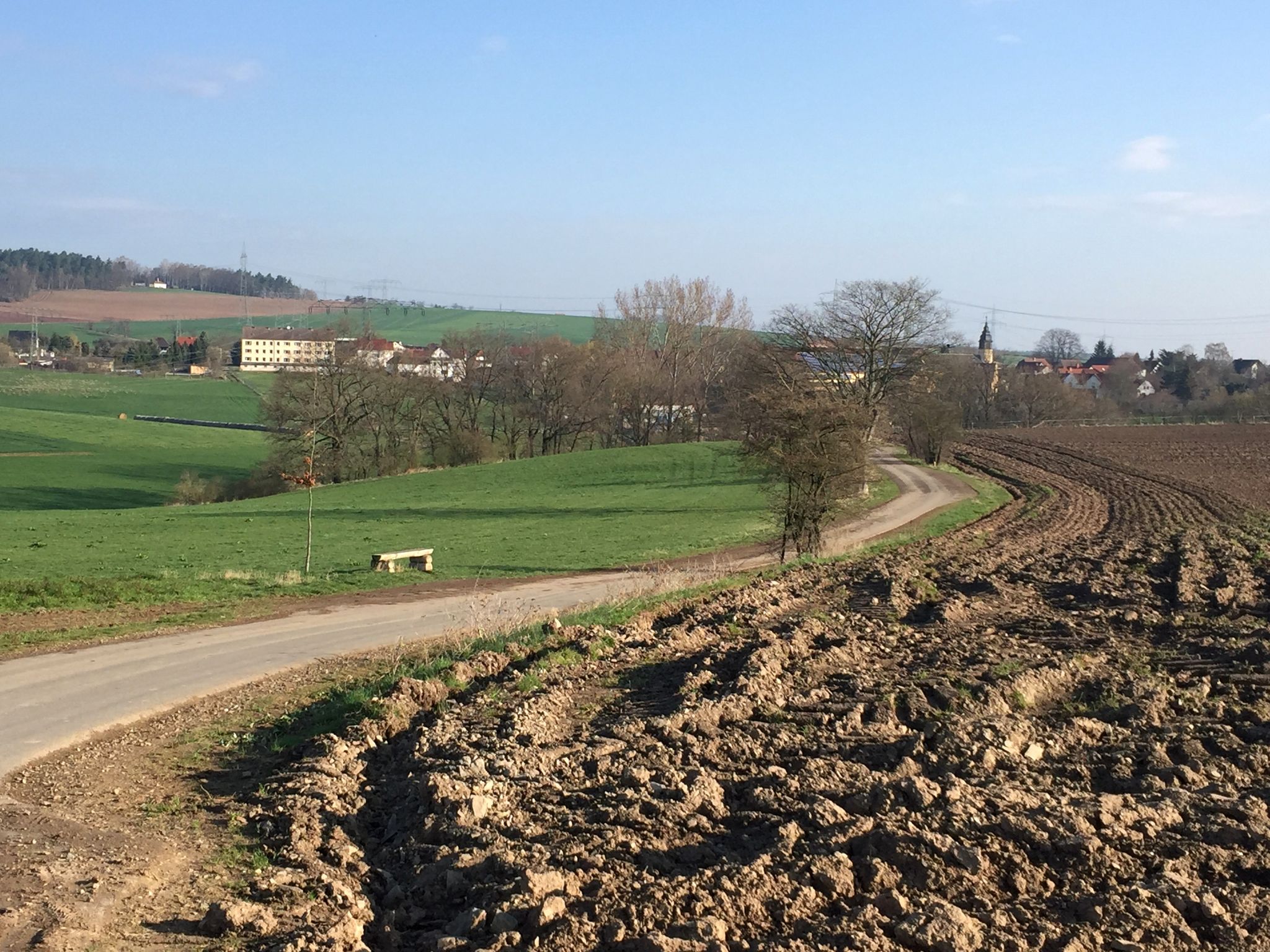 Blick auf Köckritz - 2h später bei Sonnenschein