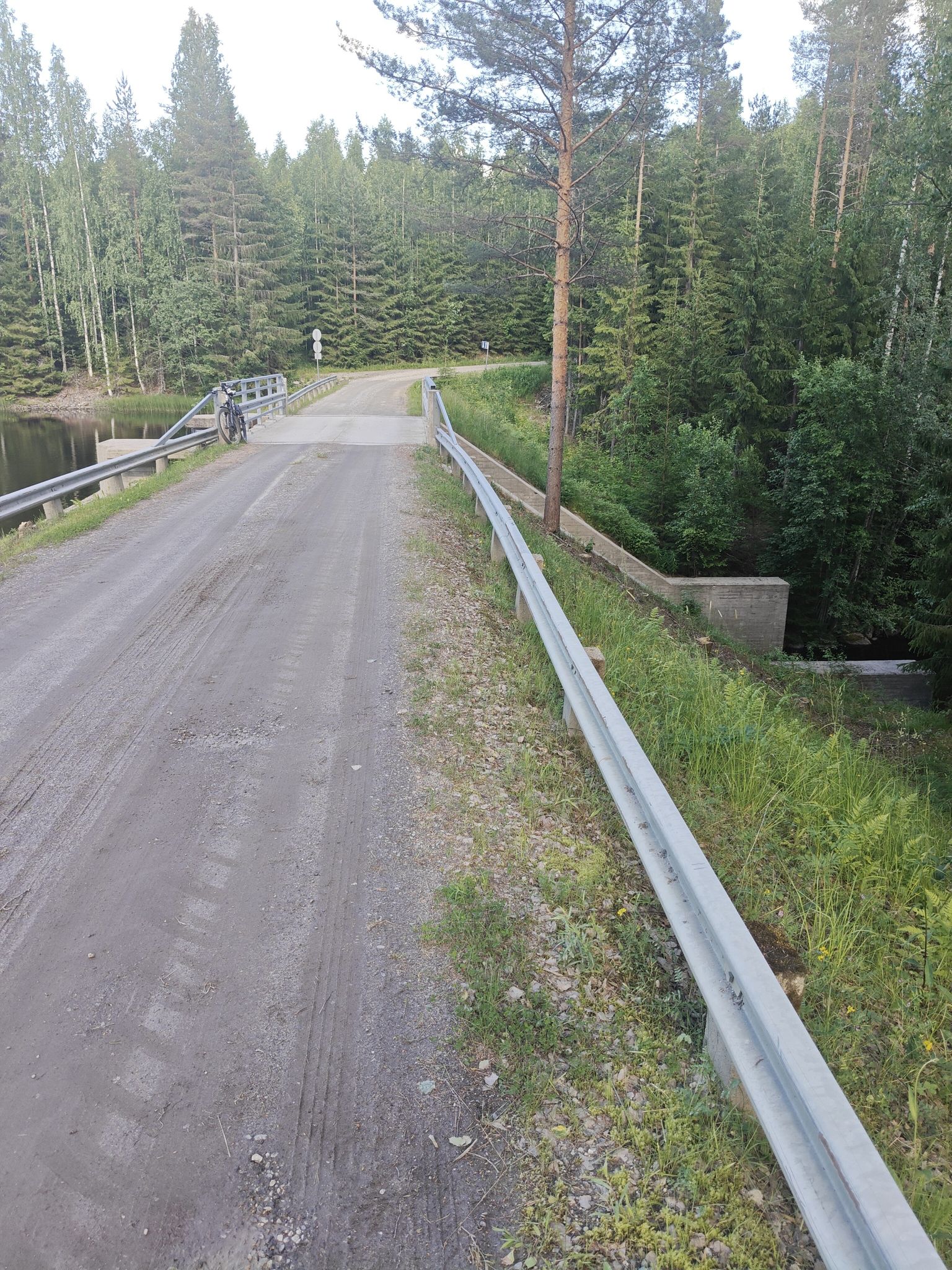 Vasemmalla padottua vettä 