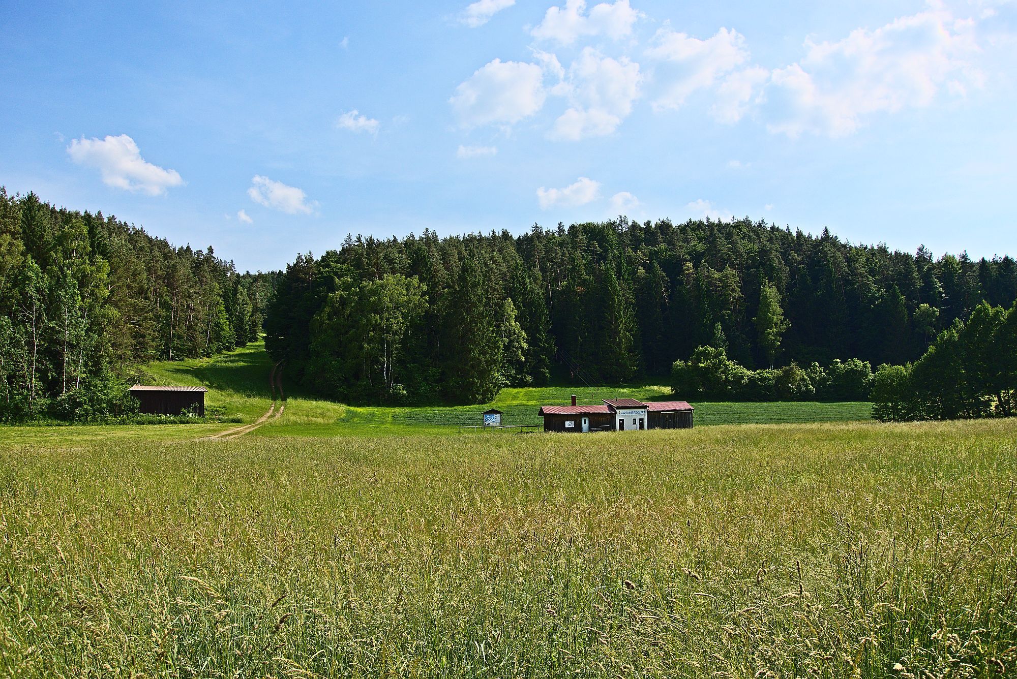 Blick zum Skilift Etzelwang