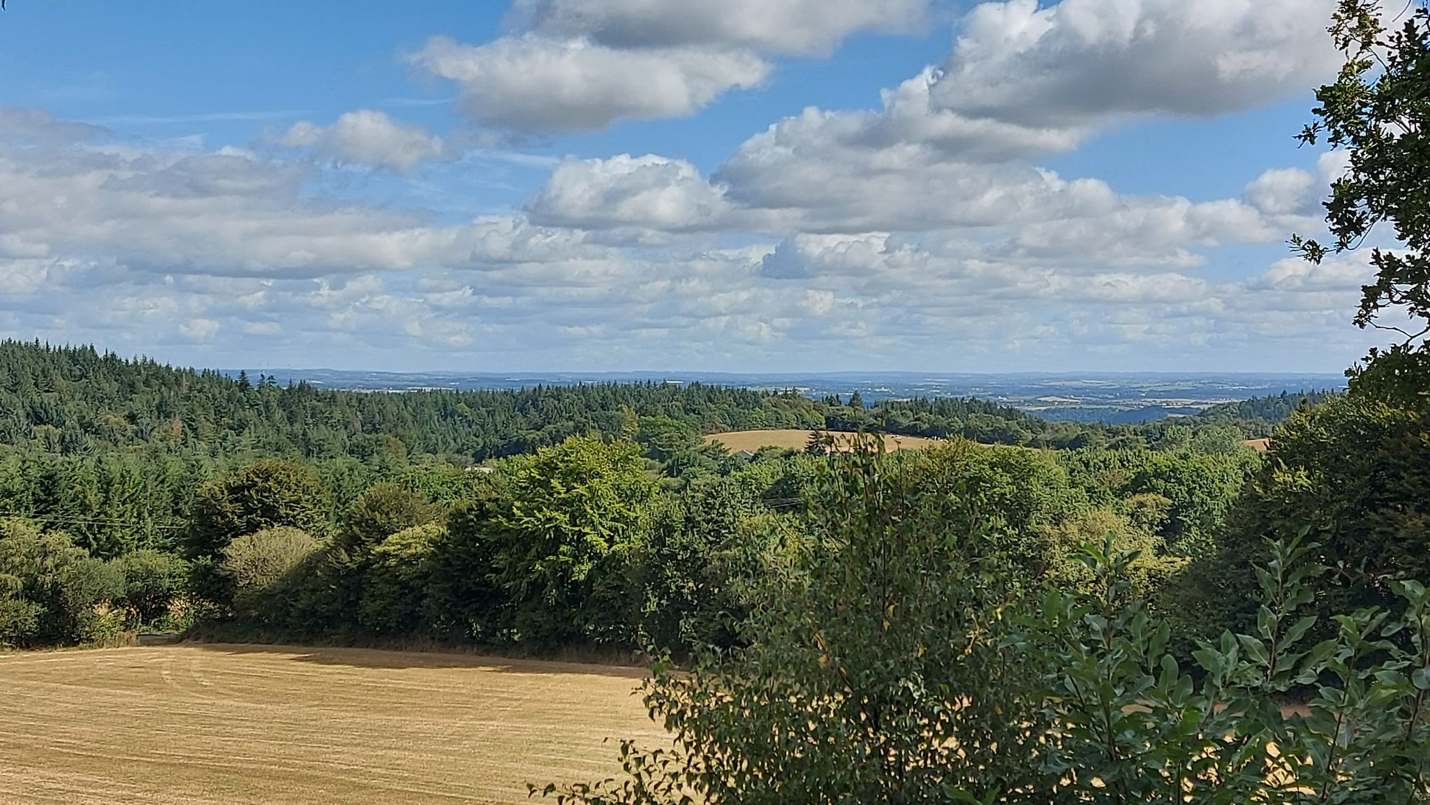 vue sur le relief de Cornouaille