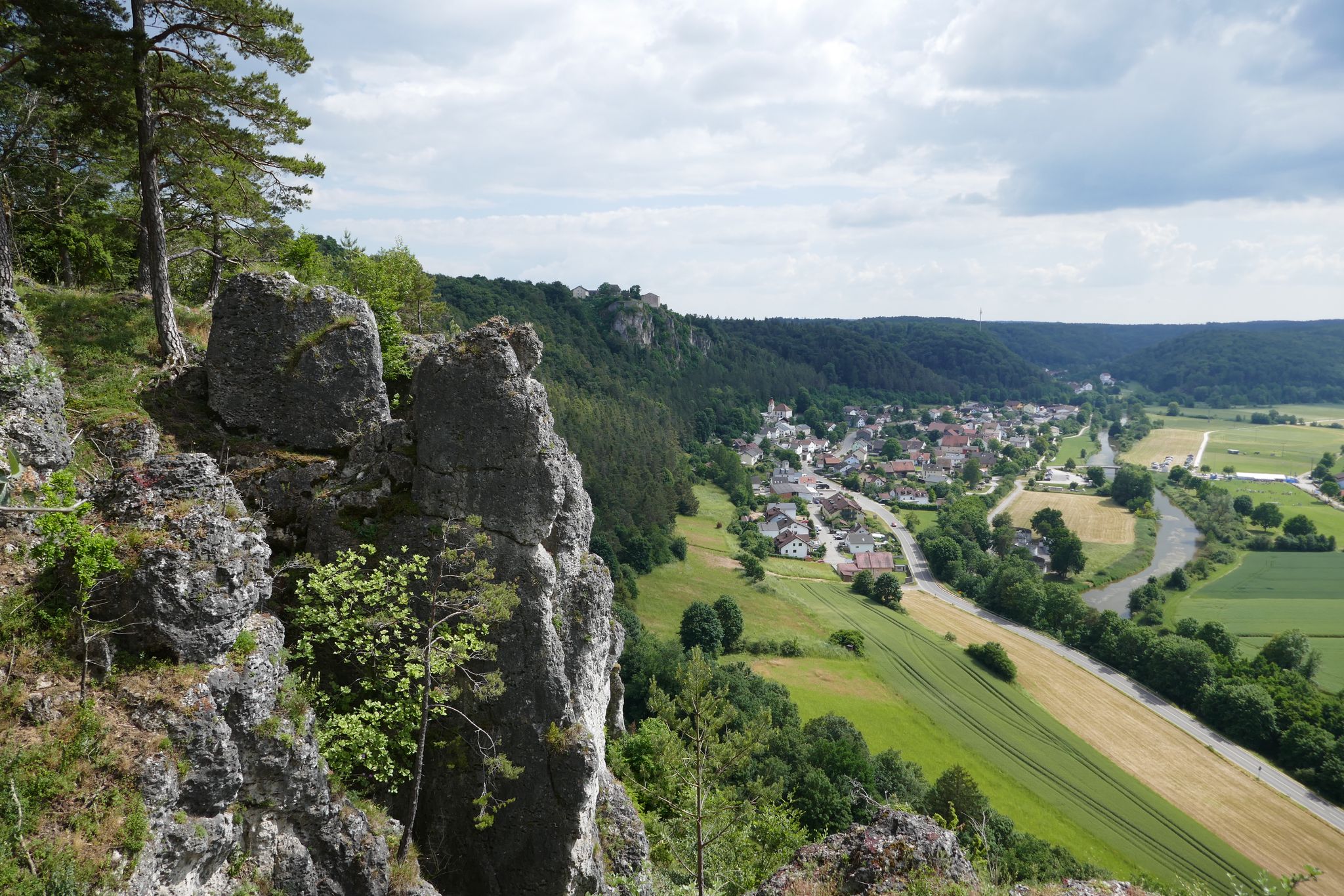 Blick von der Arnsberger Leite zum Schloß zurück
