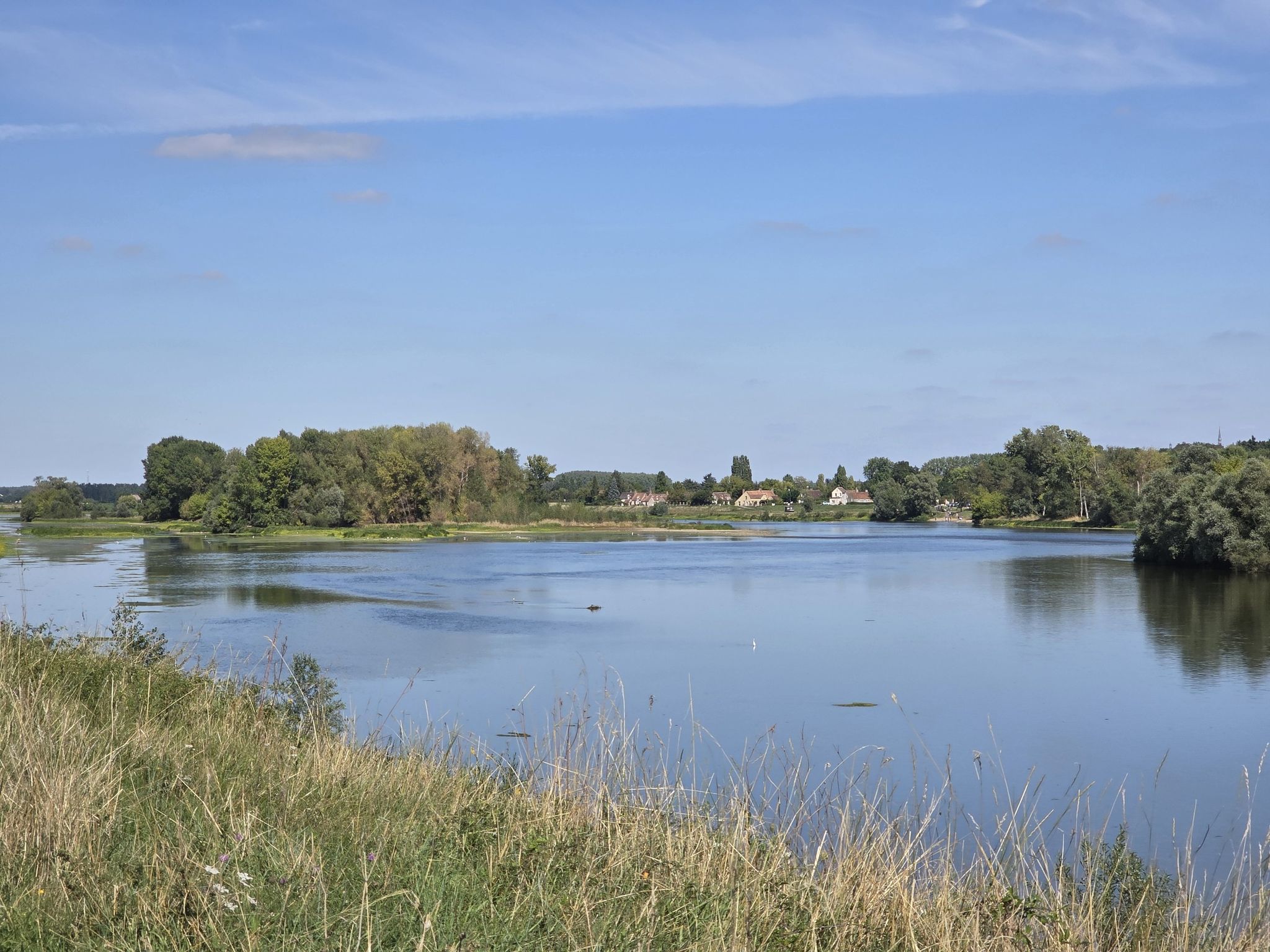 Vue sur le port de Saint-Benoît-sur-Loire