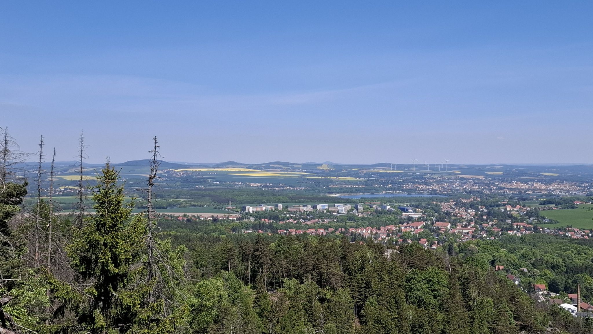Aussicht auf die Große Kreisstadt Zittau
