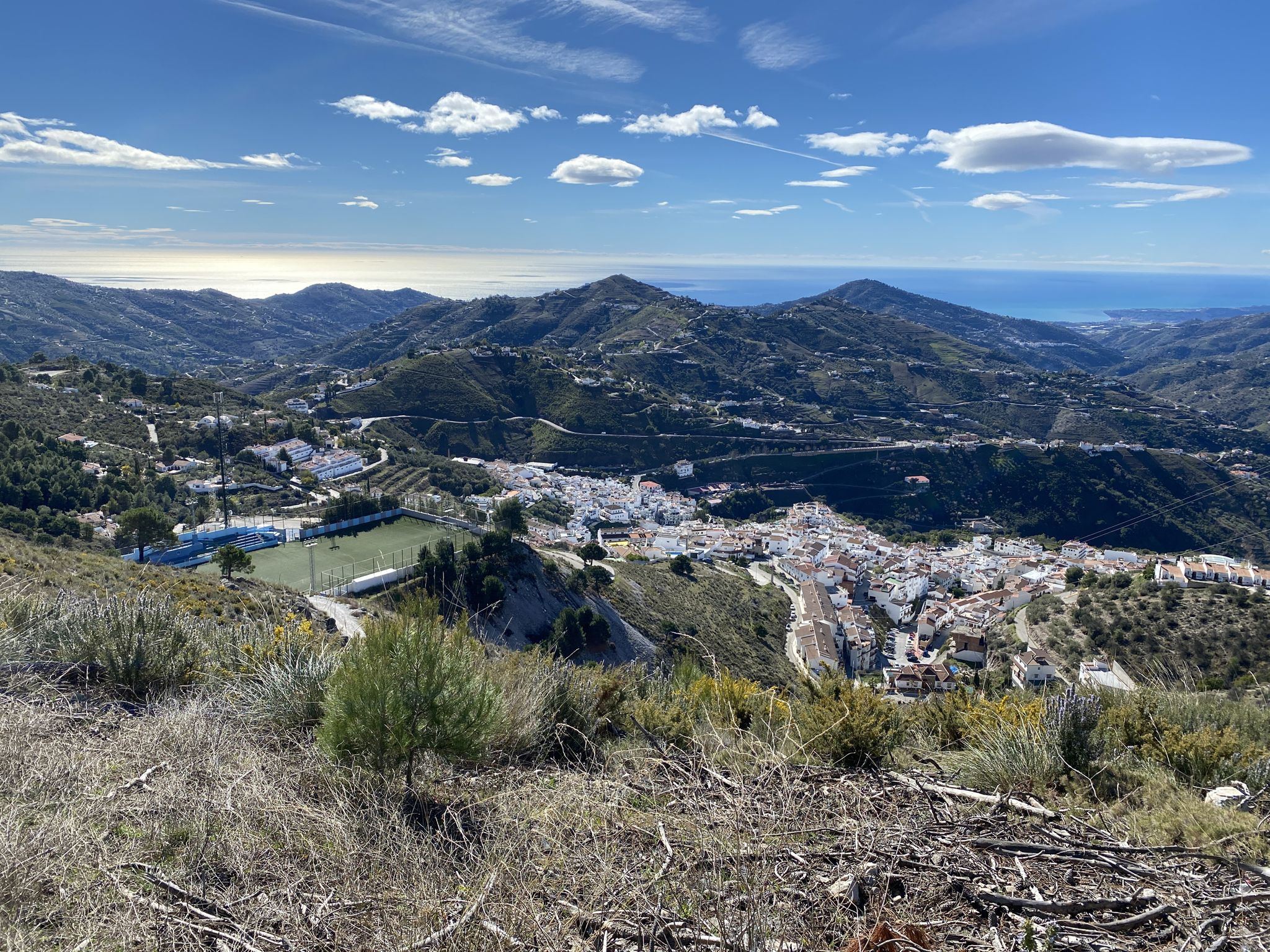 Blick vom Mirador de Cómpeta 