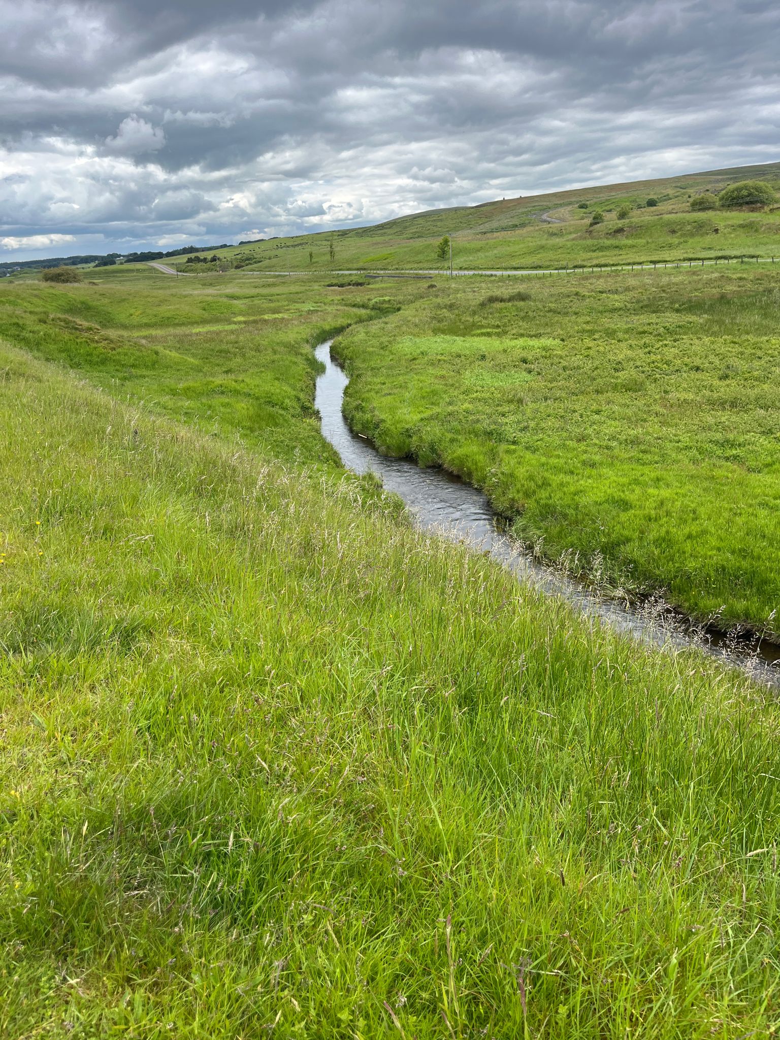 River Ayr upper reaches, alongside the Caledonian Railway route