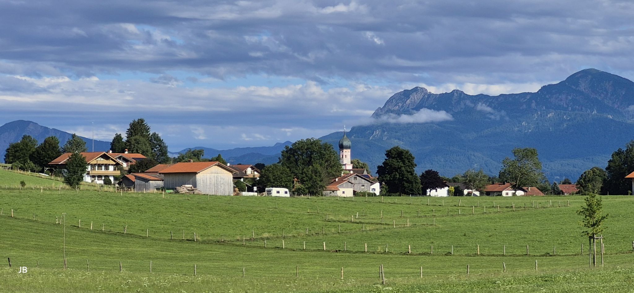 Blick über Uffing am Staffelsee