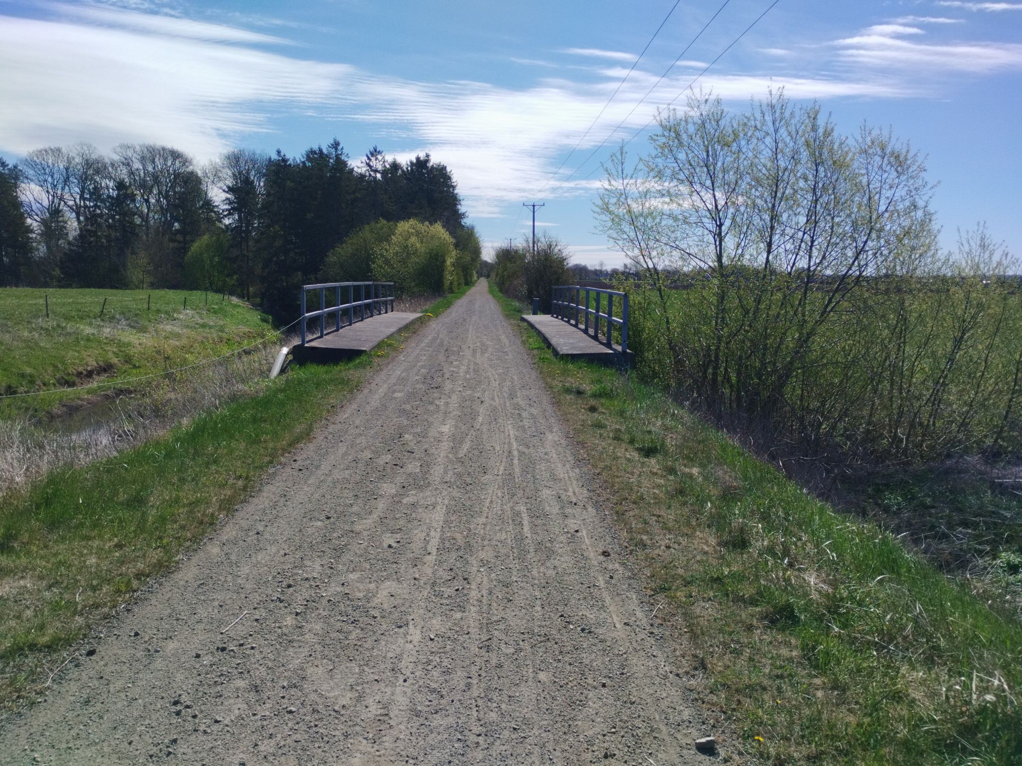 unbefestigter Bahntrassenradweg 