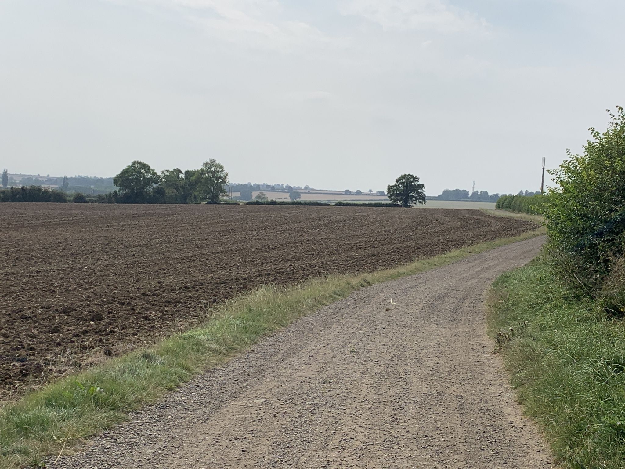Leaving Rushden walking towards Irchester
