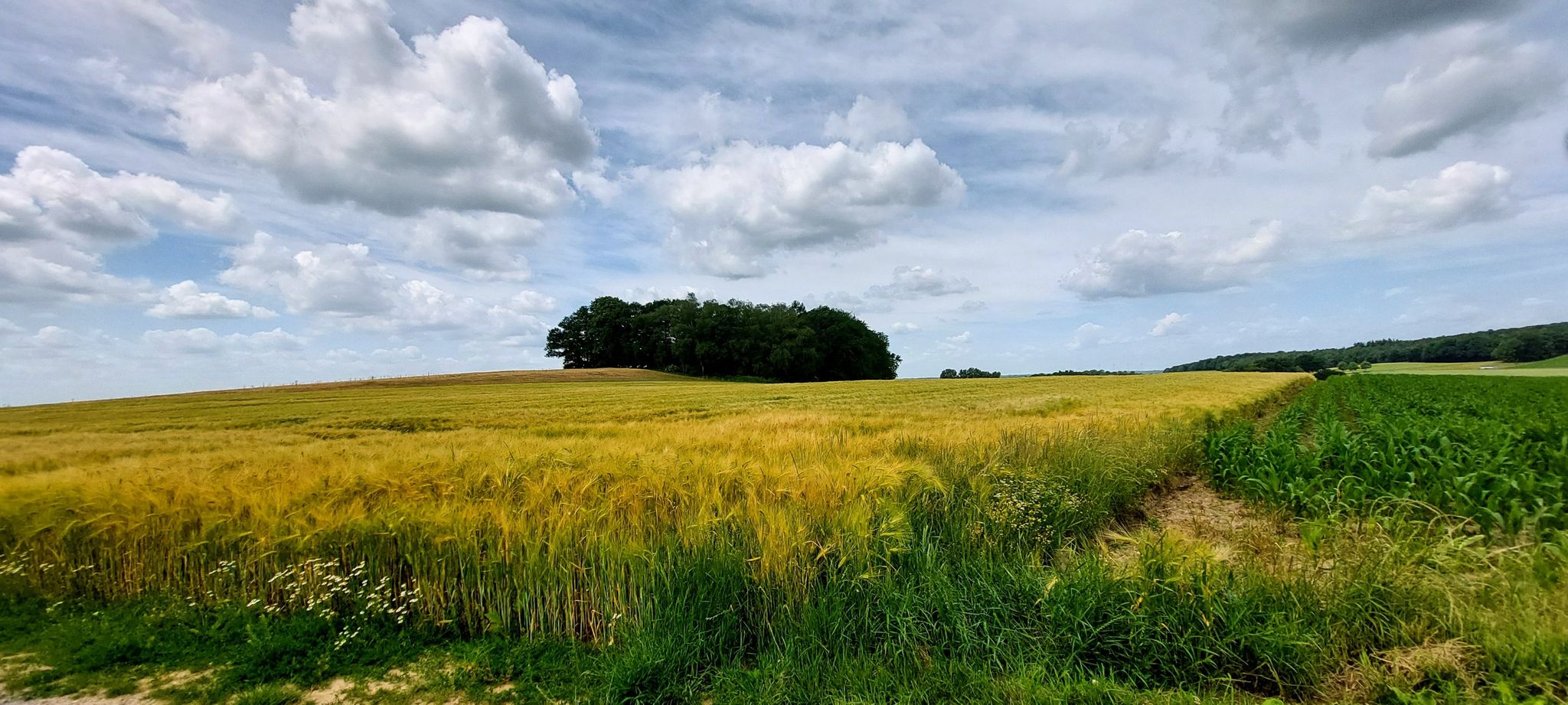 Een glooiend terrein is toch extra mooi