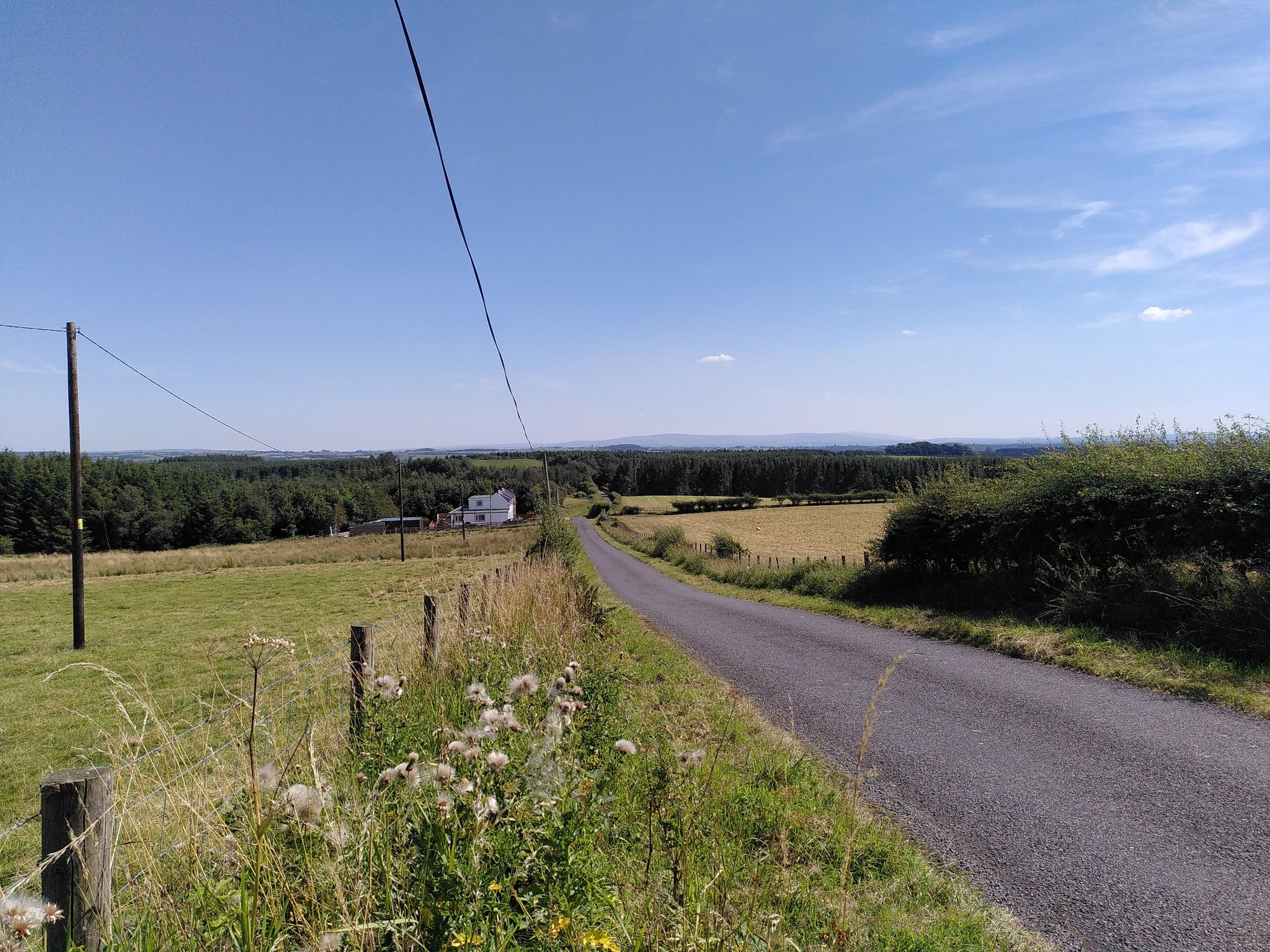Distant views of the Lake District