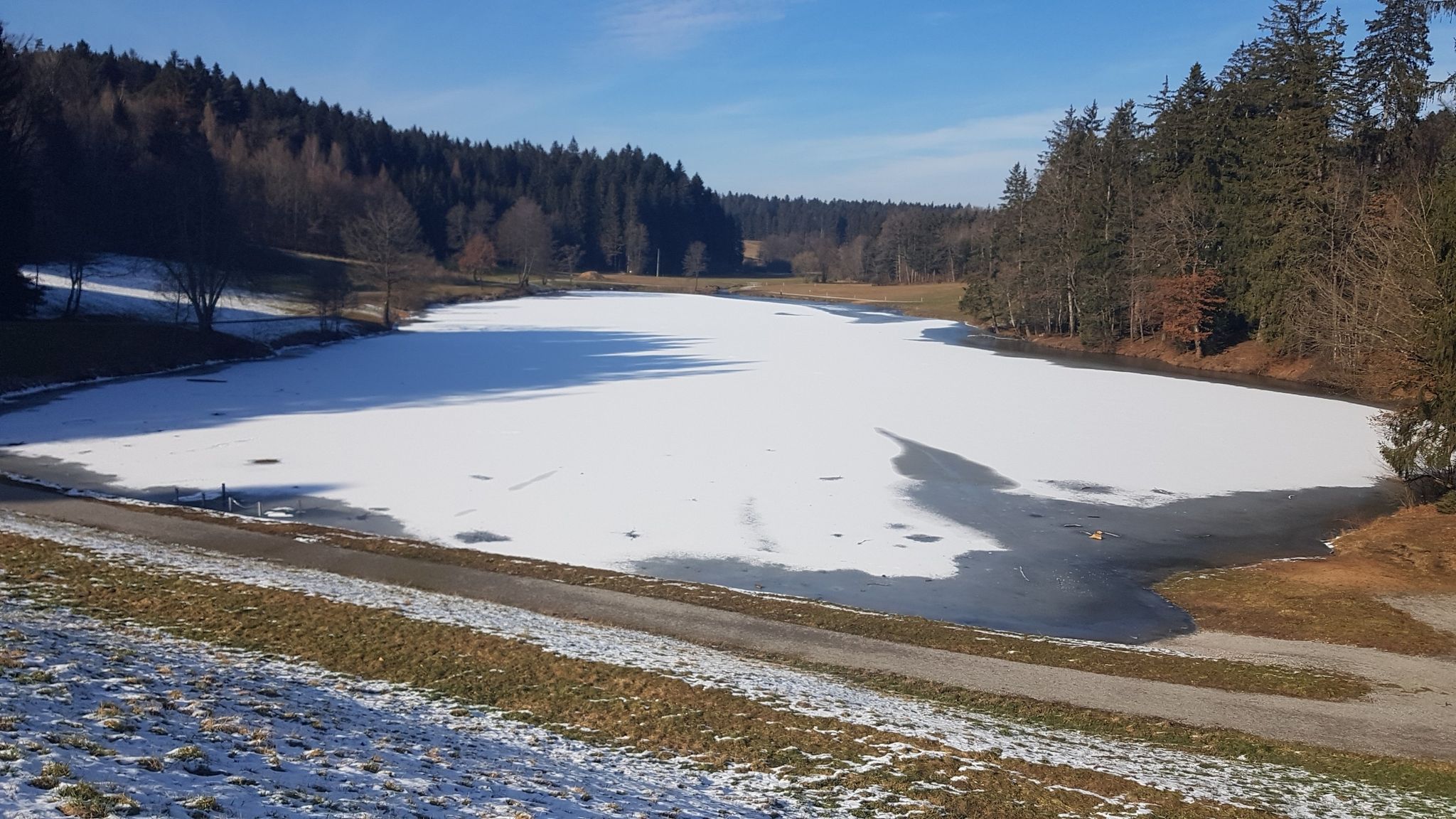 An der Staumauer des Reichenbachsees