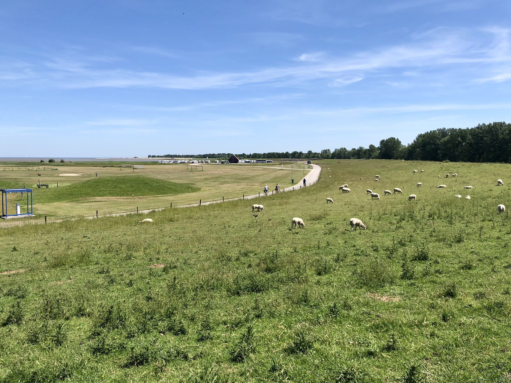 Blick zum Strand von Hooksiel