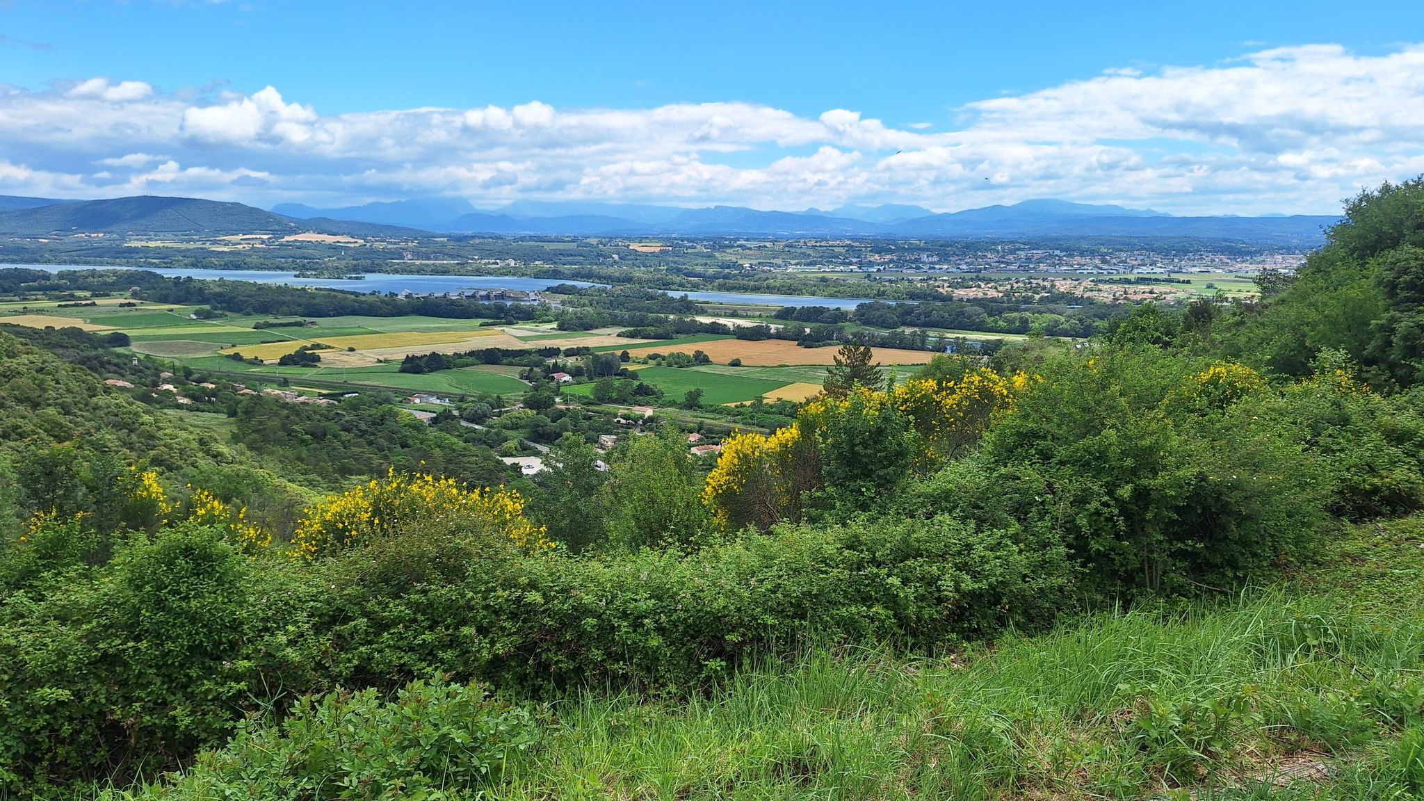 Vallée du Rhône vue depuit le château.