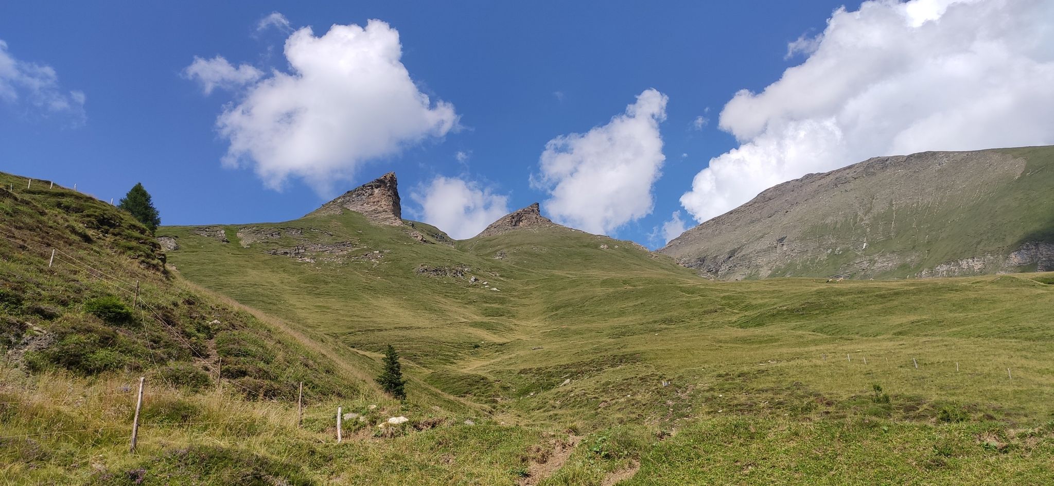 Rückblick von der Simile-Mahd-Alm